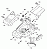 Wolf-Garten Power Edition 34 E 4924000 Series D (2007) Spareparts Deck housing