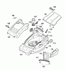 Wolf-Garten Power Edition 34 E 4924003 Series A (2005) Spareparts Deck housing