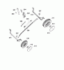 Wolf-Garten 2.38 E 4961080 Series D (2005) Spareparts Height adjustment, Wheels