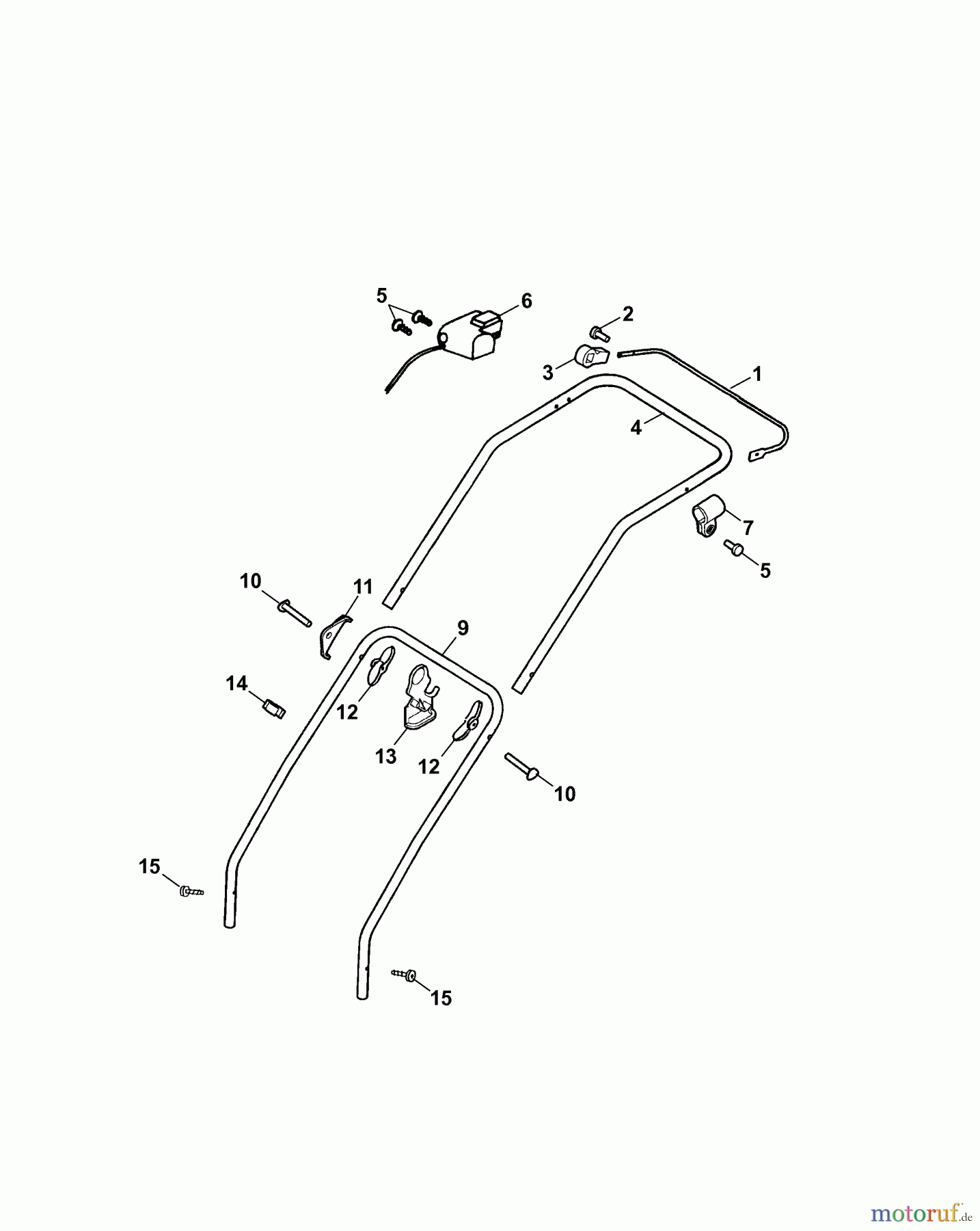  Wolf-Garten Electric mower 2.38 E 4961080 Series G  (2007) Handle