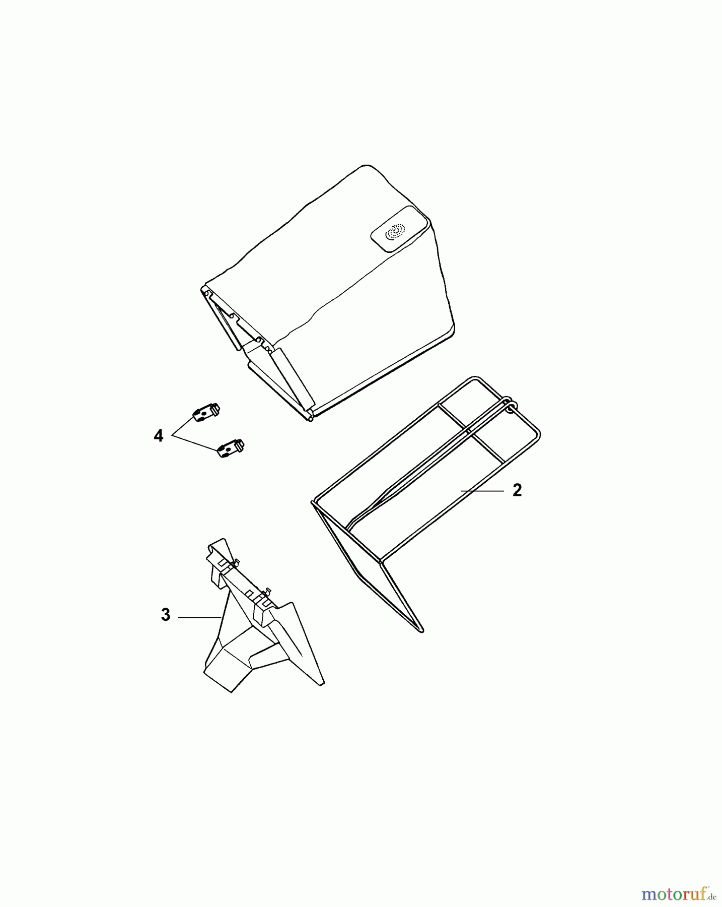  Wolf-Garten Electric mower 2.40 XC 4961786 Series B  (2007) Grass bag