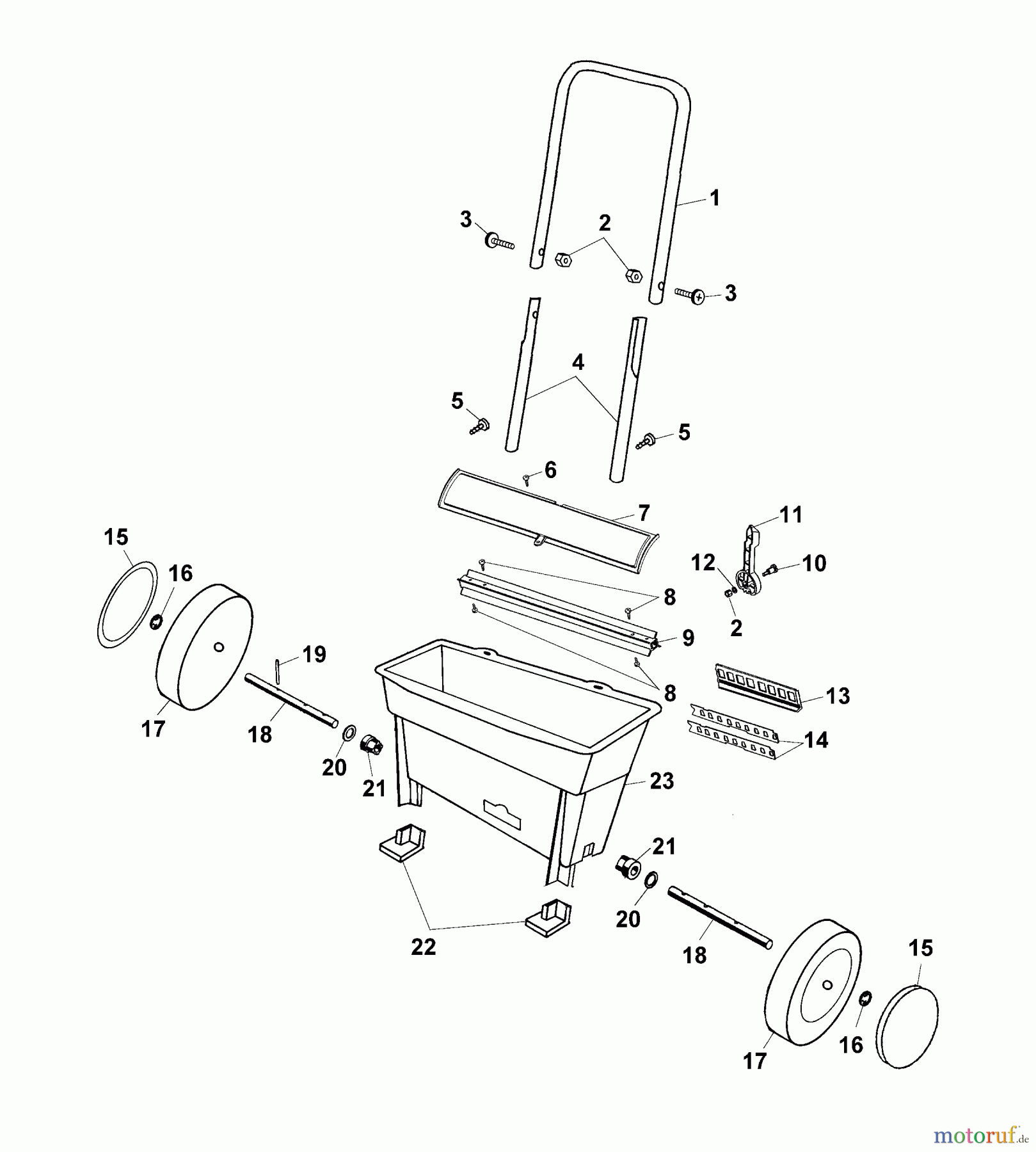  Wolf-Garten Spreader WE 252 5426000  (2003) Basic machine