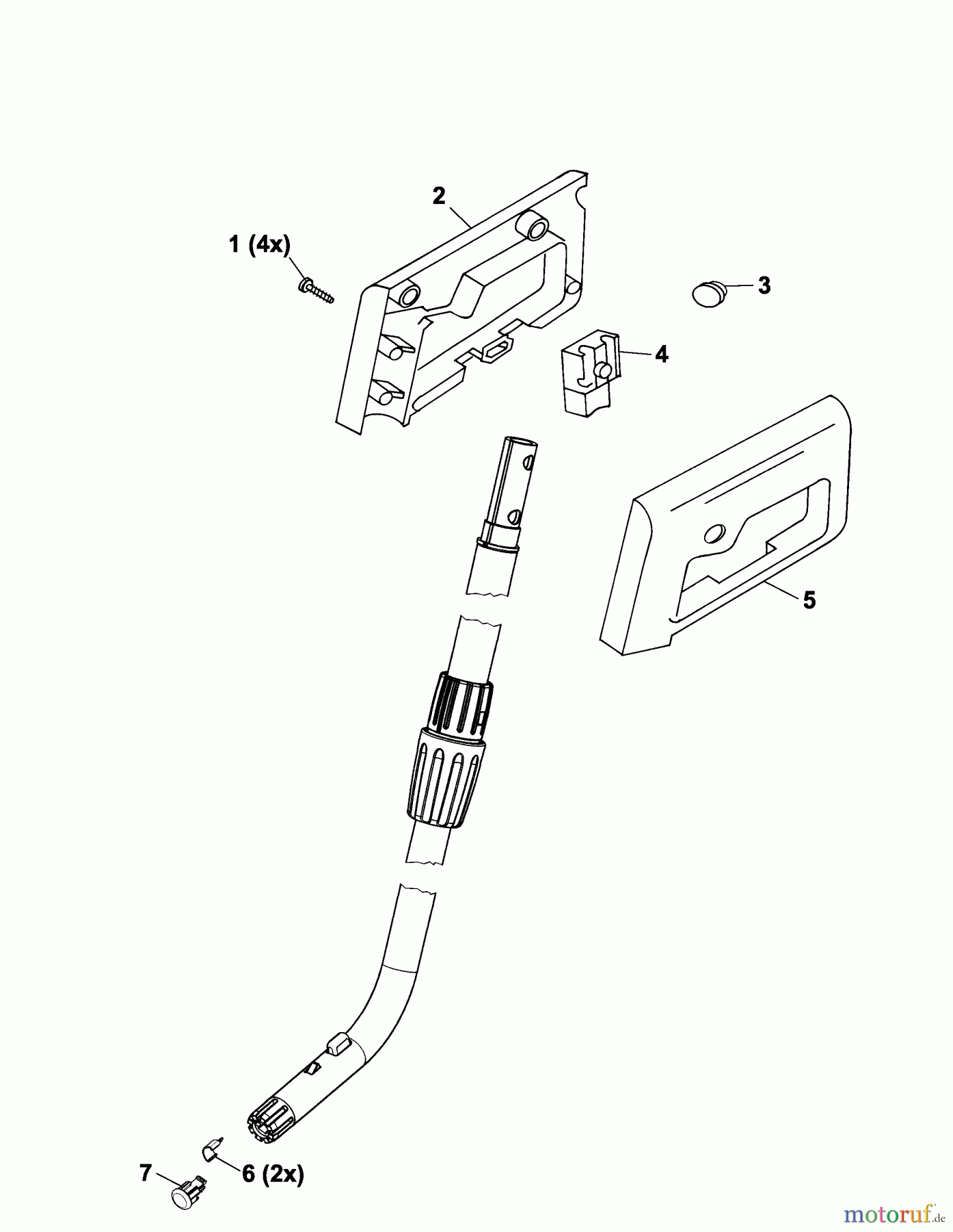  Wolf-Garten Battery shears Accu 60 7084689 Series B  (2007) Telescopic handle