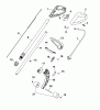 Wolf-Garten GT 850 7136002 Series B (2005) Spareparts Handle, Switch, Shaft