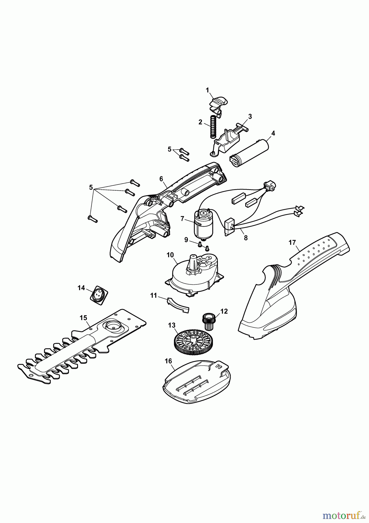  Wolf-Garten Battery shears Finesse 50 7268002 Series A  (2009) Basic machine