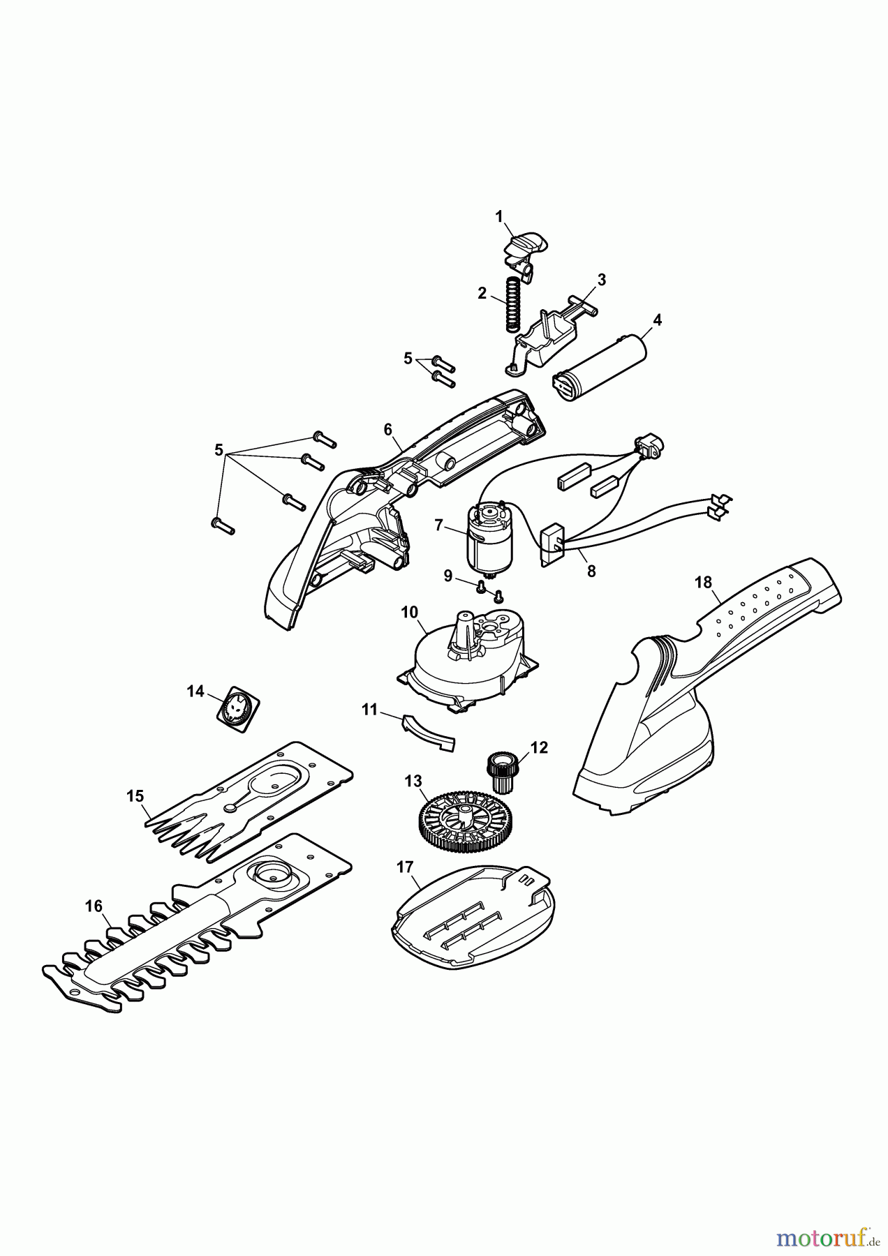  Wolf-Garten Battery shears Finesse 50 7269082 Series A  (2009) Basic machine