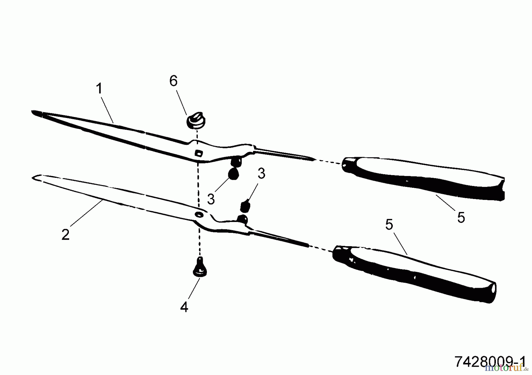  Wolf-Garten Hedge shears manually operated RP-L 7428009  (1995) Basic machine