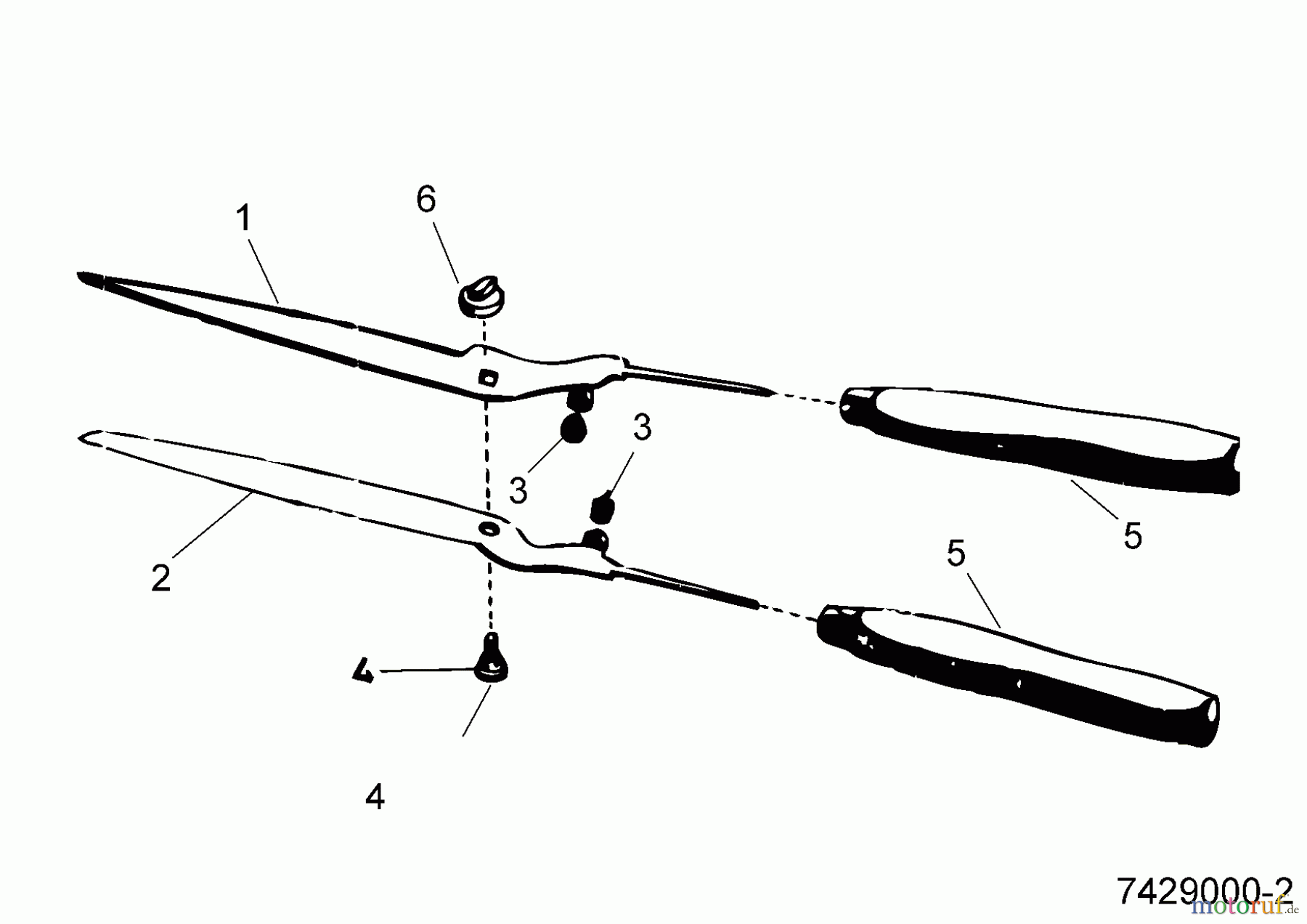  Wolf-Garten Hedge shears manually operated RP-TL 7429000  (1995) Basic machine