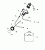 Wolf-Garten SD 200 E 7505080 (2005) Spareparts Electric motor, Rack, Bag