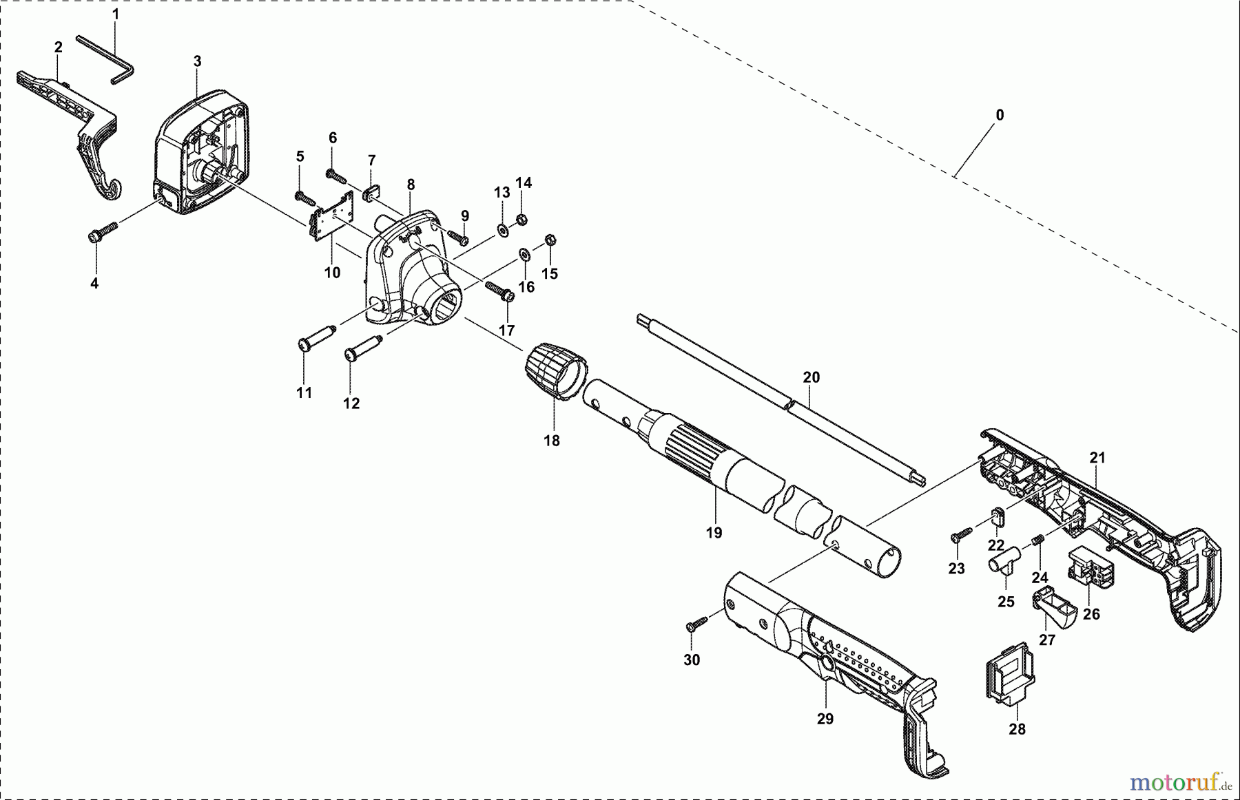  Dolmar Kettensägen Akku Kettensäge Anbaugeräte für Akkusägen Teleskopverlängerung für AS1812, AS1813 3  Teleskopverlängerung für  AS-1812, AS-1813