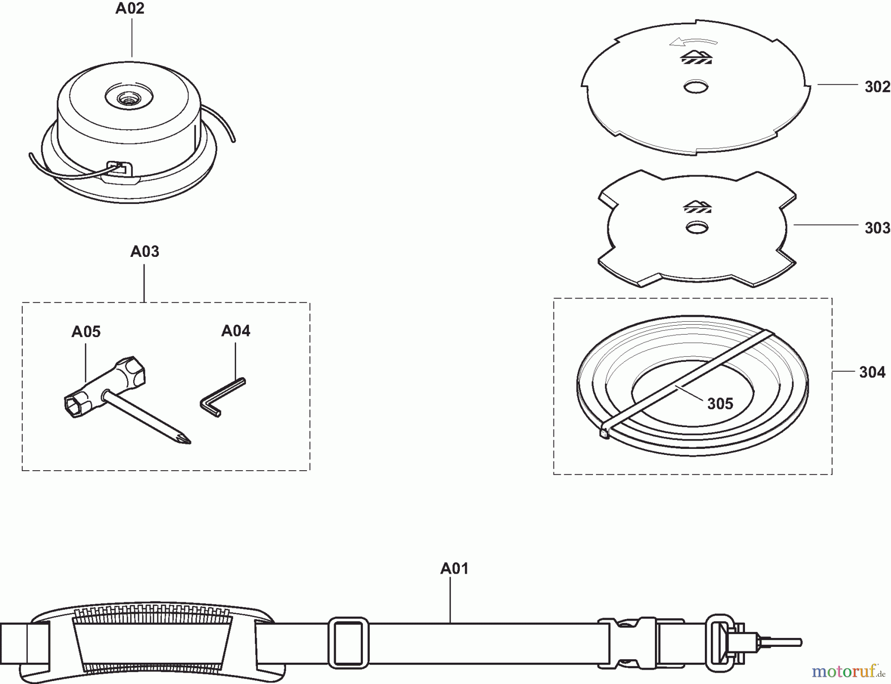  Dolmar Motorsensen & Trimmer Benzin 2-Takt MS-20 U 5  Schneidwerkzeuge, Werkzeug