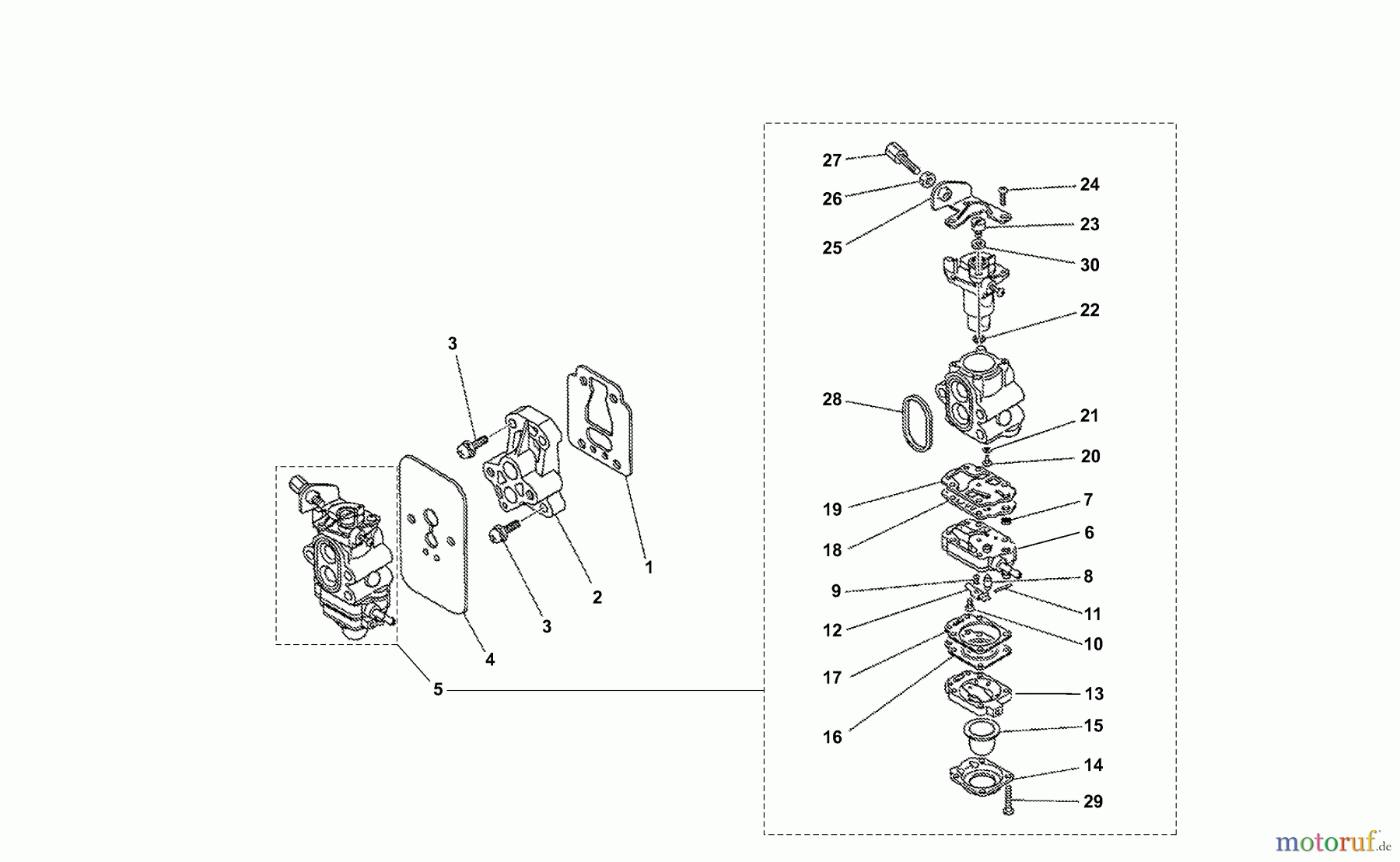  Dolmar Motorsensen & Trimmer Benzin 2-Takt MS-231 C (USA) 5  Vergaser