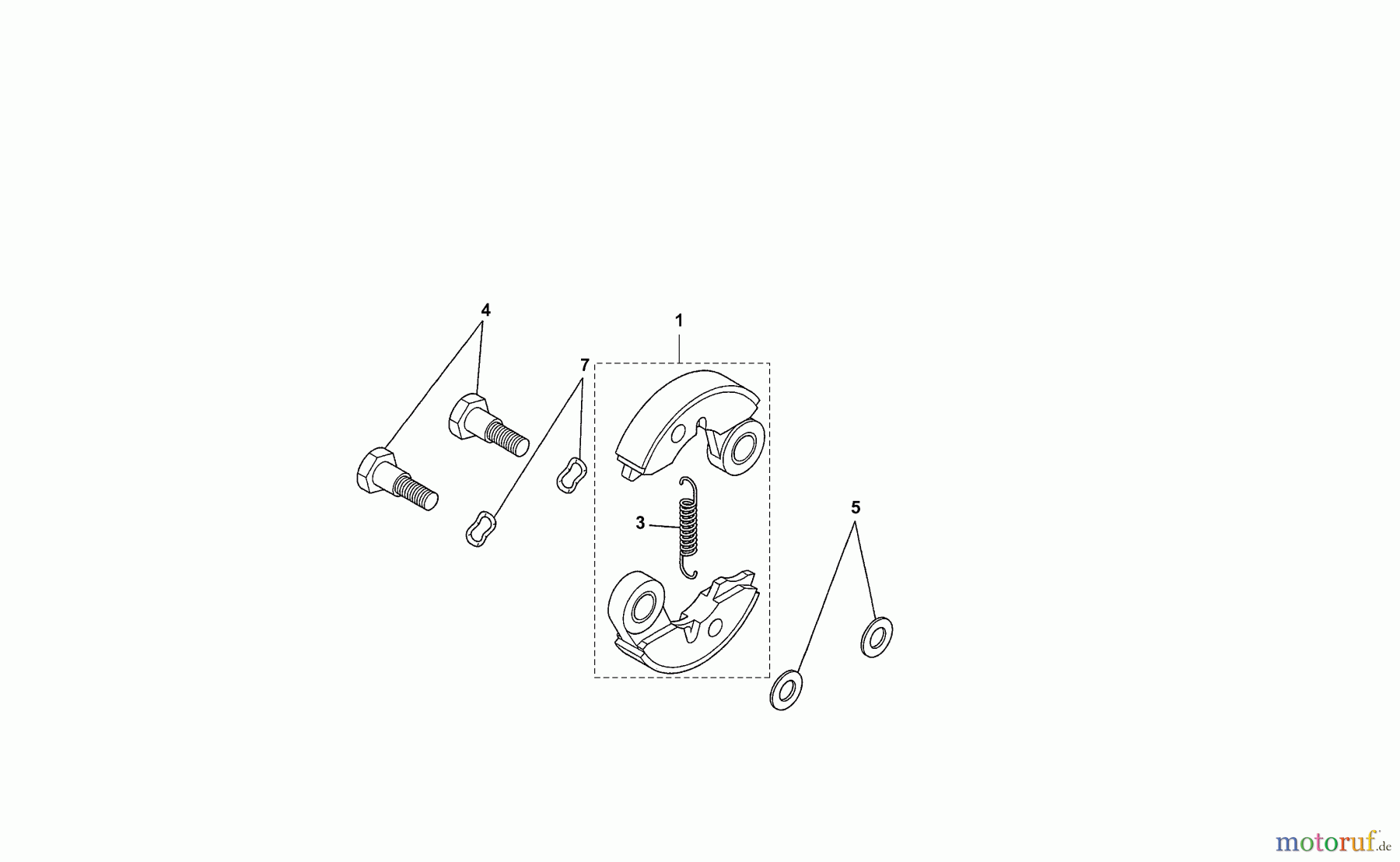  Dolmar Motorsensen & Trimmer Benzin 2-Takt MS-331 U (USA) 8  Kupplung