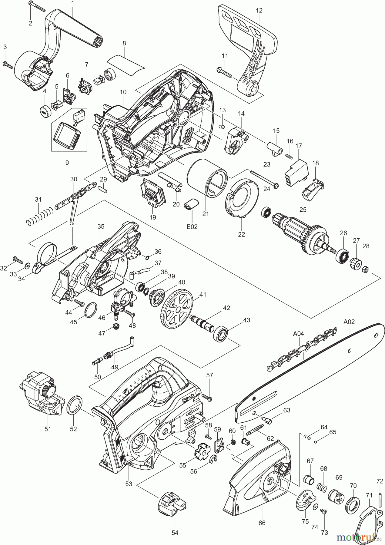  Dolmar Kettensägen Akku Kettensäge AS-3626 C 2  AS-3626 C