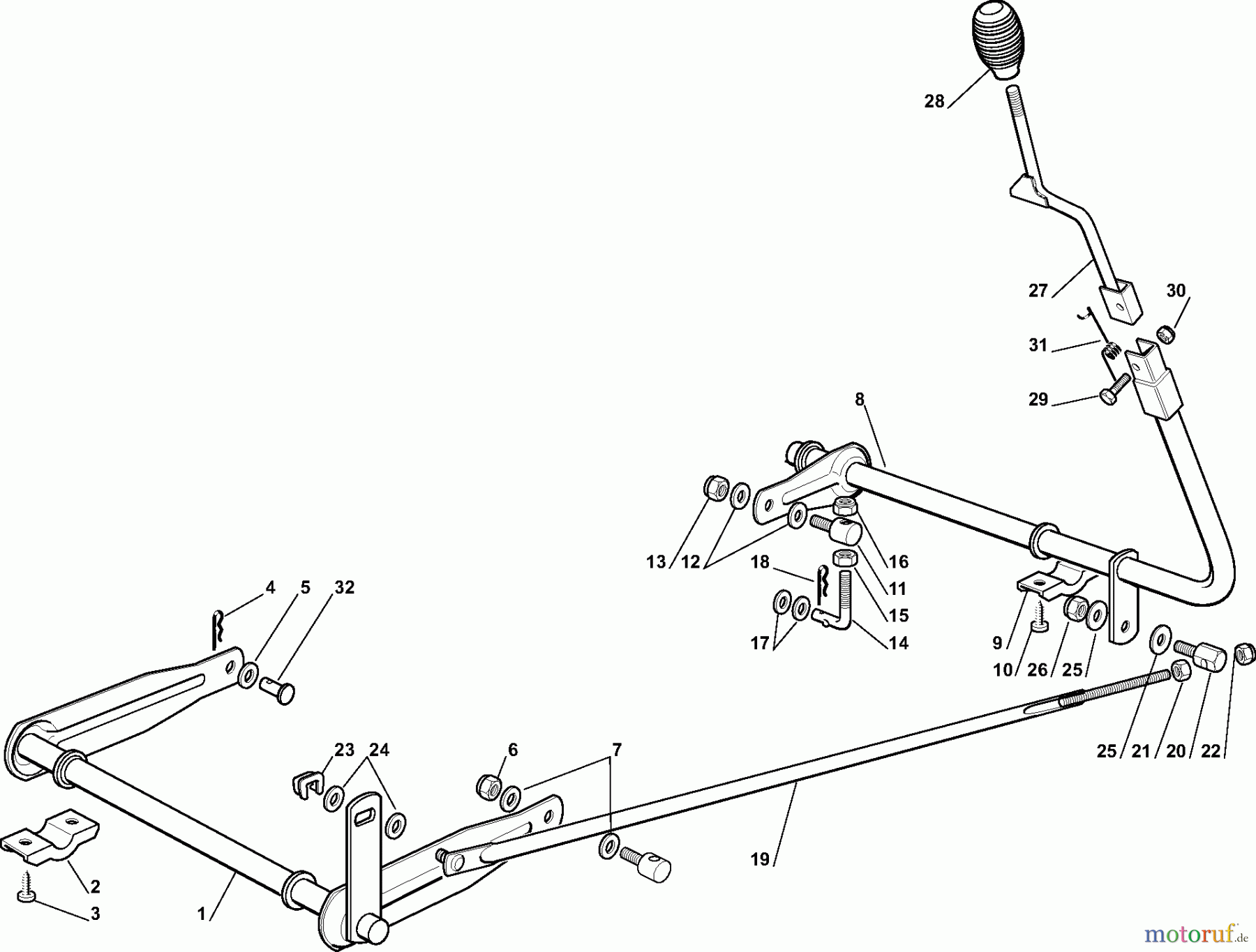  Dolmar Rasentraktoren RM7213H RM7213H (2015-2018) 7  SCHNEIDWERKZEUG AUFHEBESATZ