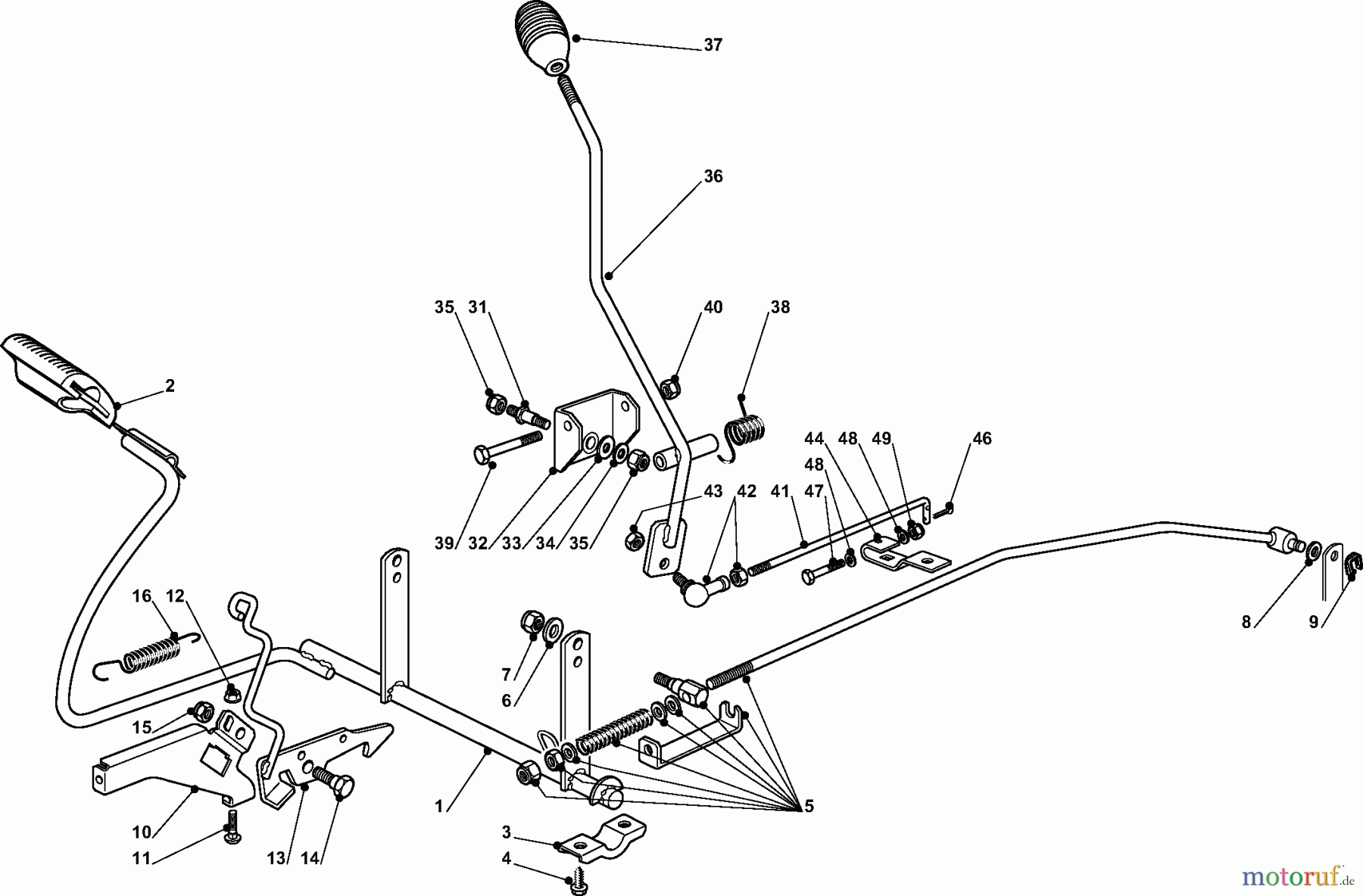  Dolmar Rasentraktoren TM9214 TM-92.14 (2013-2014) 4m  GETRIEBE UND BREMSE ANTRIEB