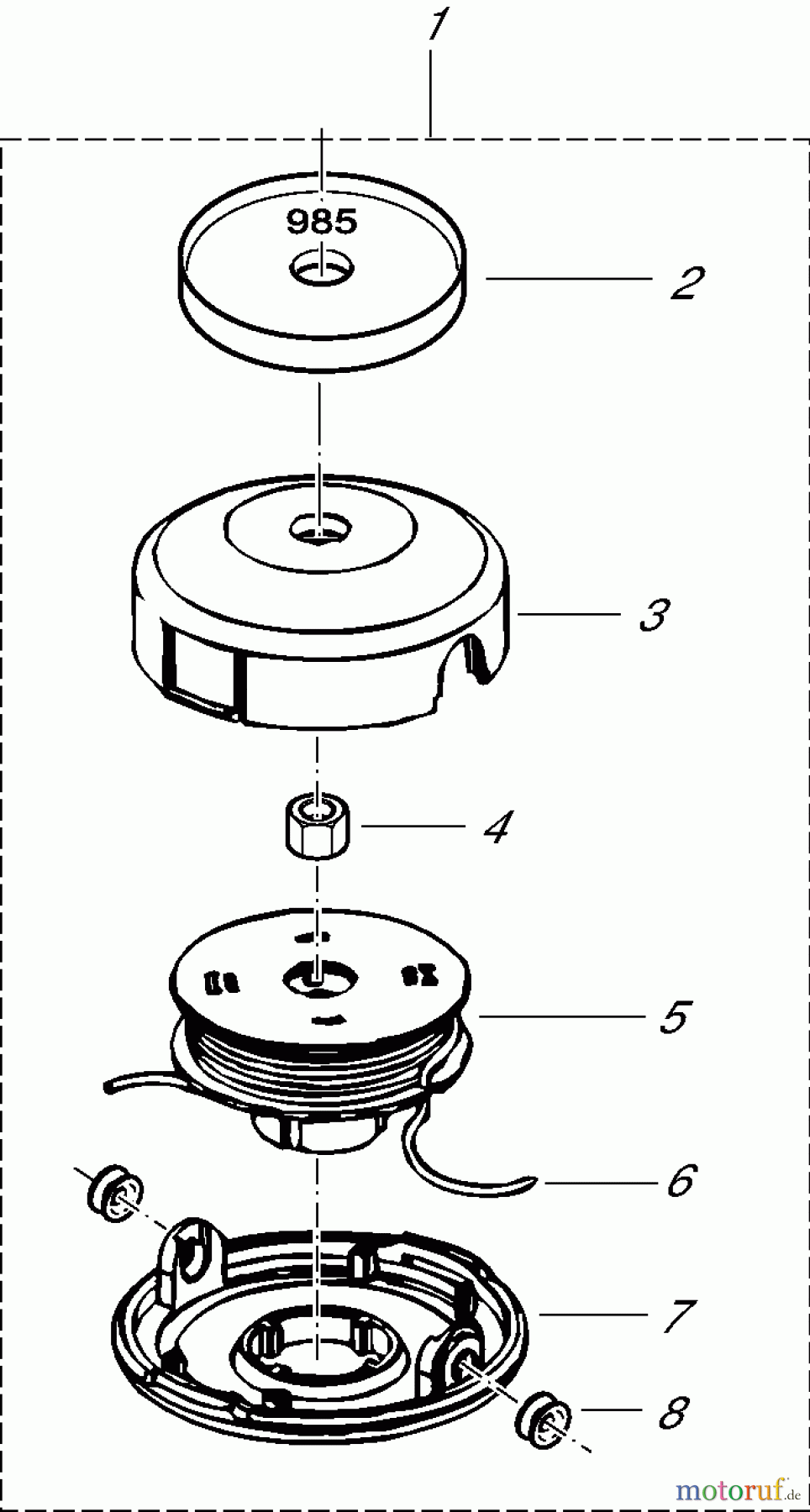  Dolmar Motorsensen & Trimmer Zubehör Fadenköpfe DOLMAR 3i  Tap&Go 957224030