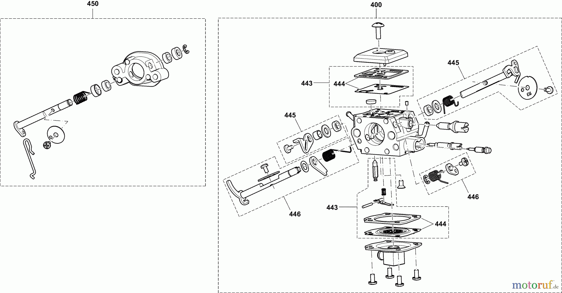  Dolmar Trennschleifer Benzin PC6114 4  Vergaser