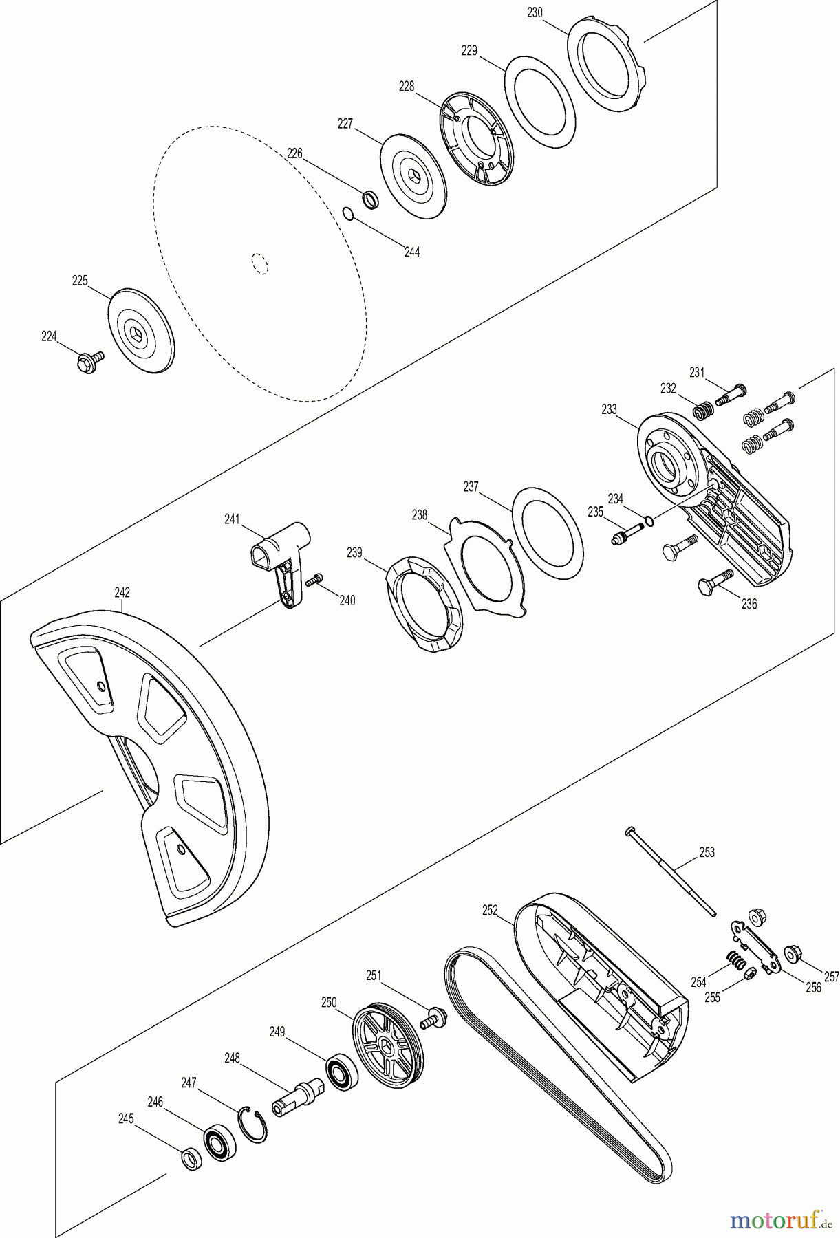  Dolmar Trennschleifer Benzin PC-7612 V 5  Schneidvorsatz, Schutzhaube