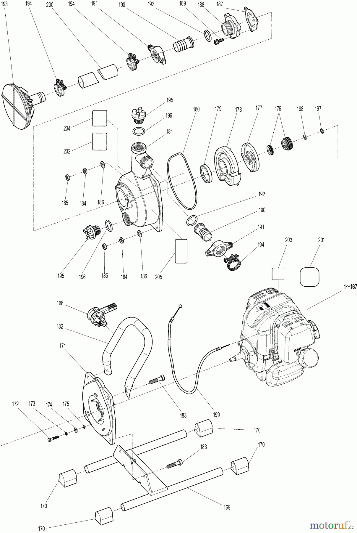  Dolmar Wasserpumpen Benzin MP2454(Z) 3  Pumpe