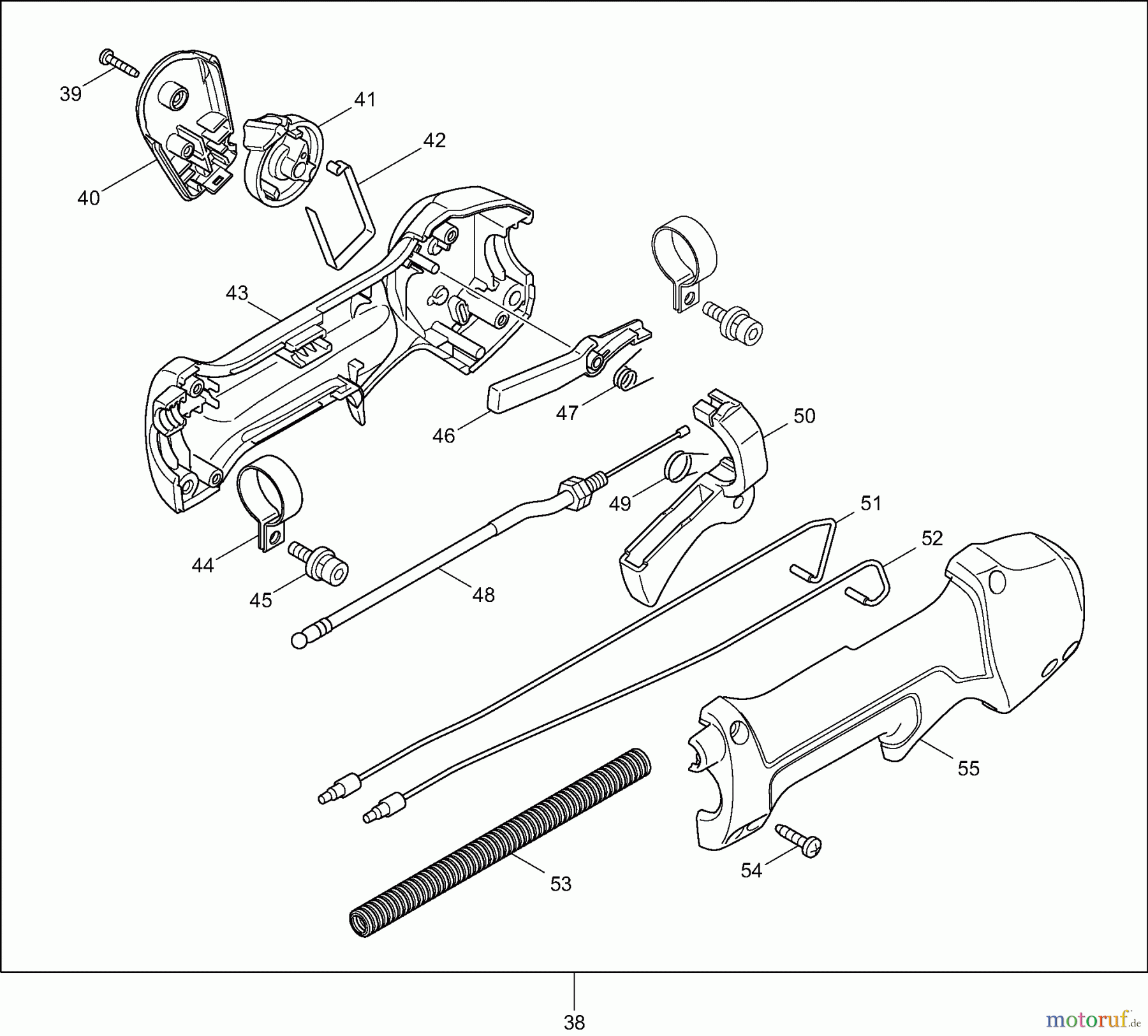  Dolmar Heckenscheren Benzin MH2464DS 2  Bedienungshandgriff