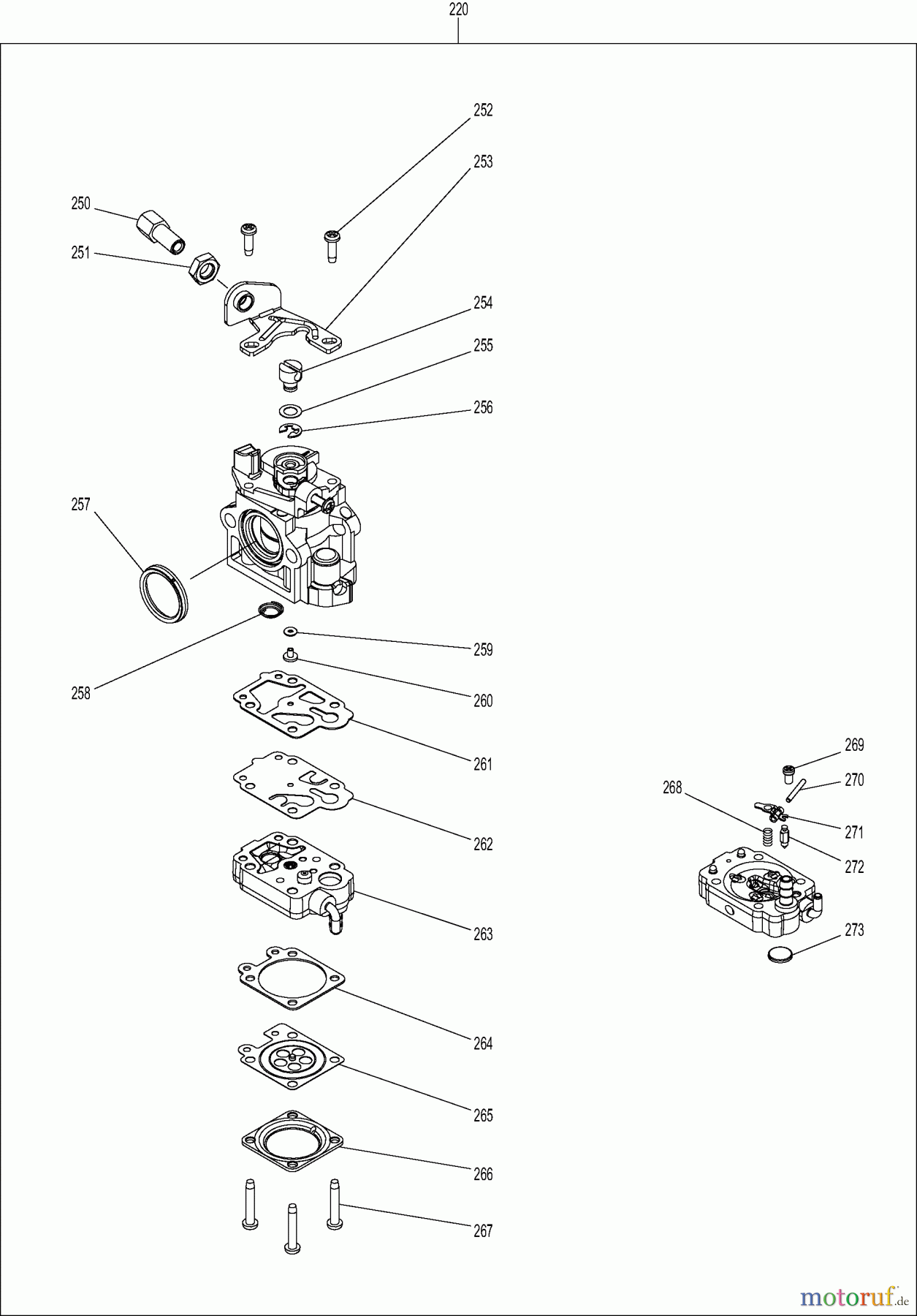  Dolmar Blasgeräte Benzin PB76504 8  Vergaser