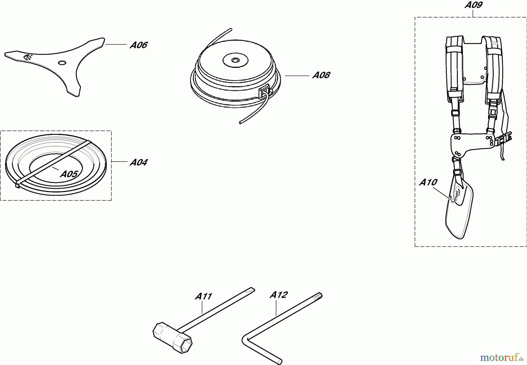  Dolmar Motorsensen & Trimmer Benzin 2-Takt MS341U 7  Schneidwerkzeuge, Werkzeug