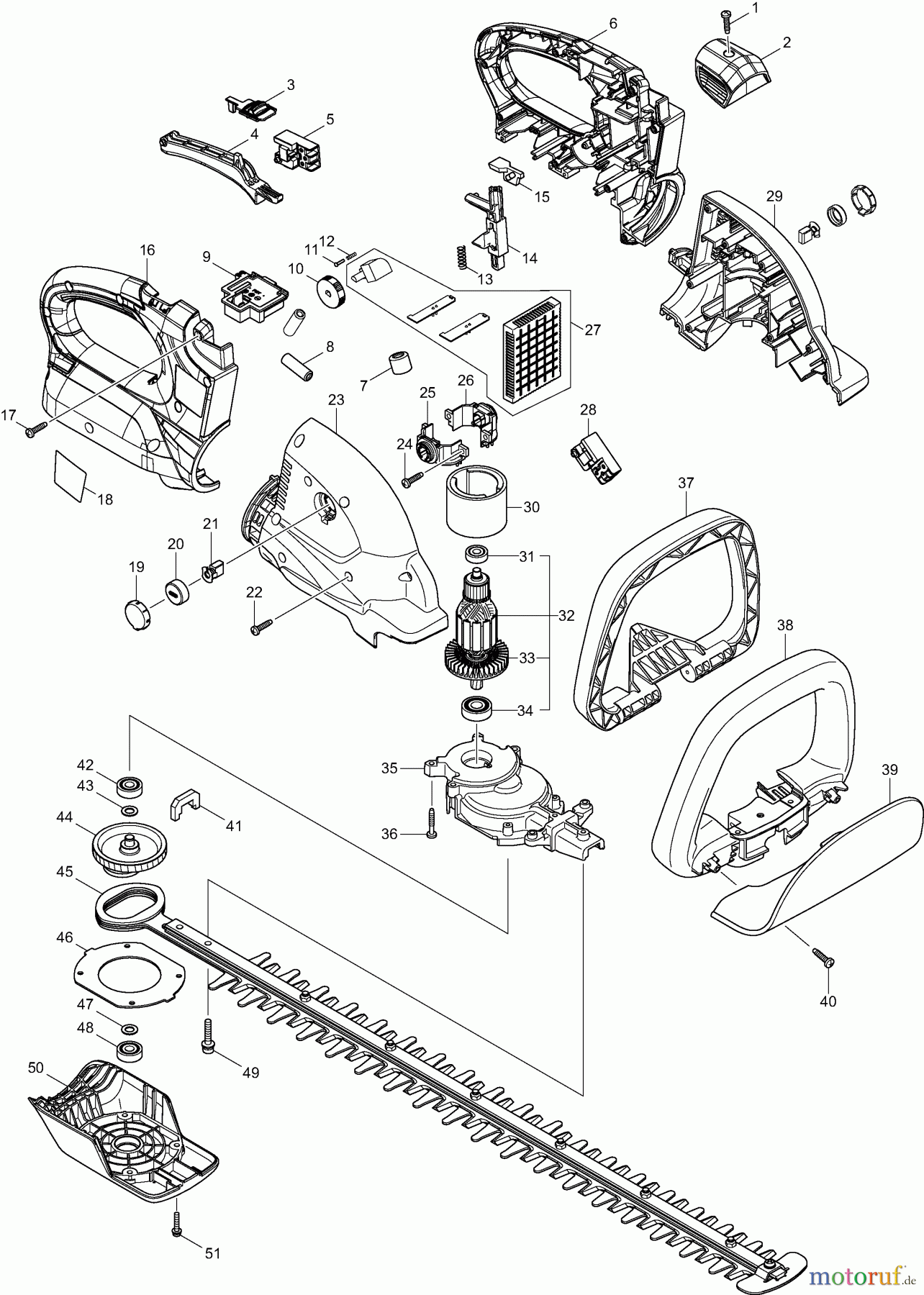  Dolmar Heckenscheren Akku AH3766 1  AH-3766