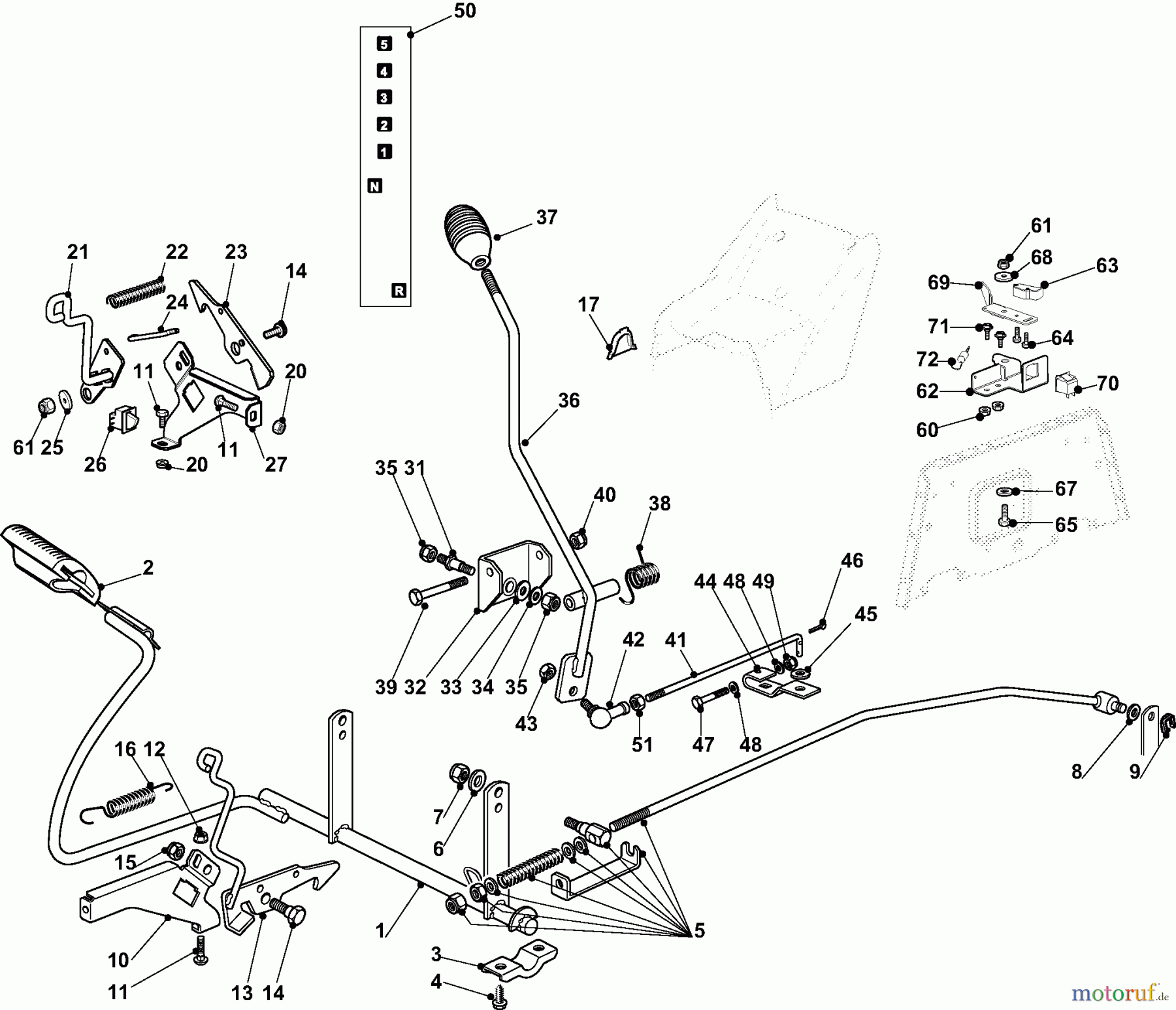  Dolmar Rasentraktoren TM9214 TM9214 (2015-2017) 4m  GETRIEBE UND BREMSE ANTRIEB