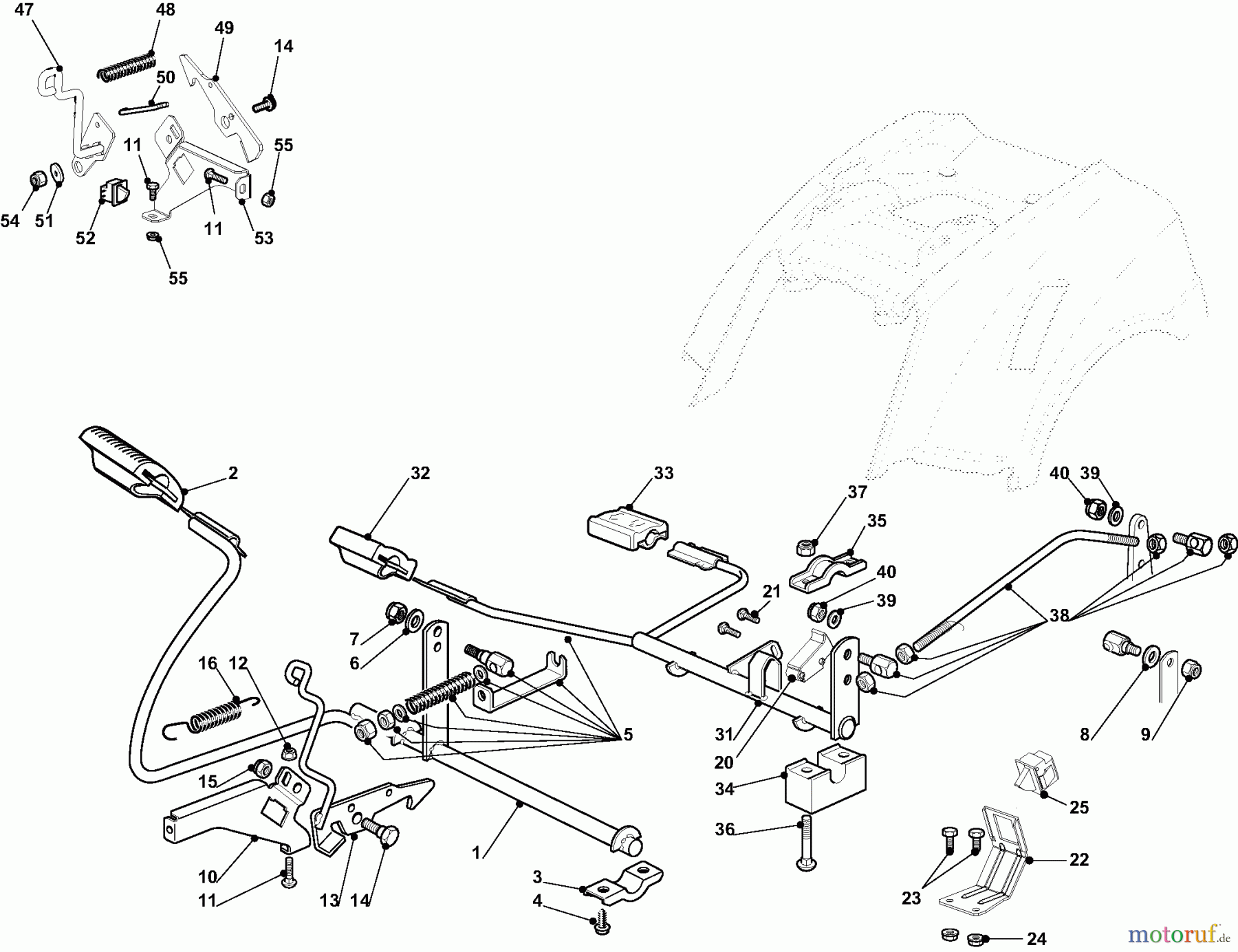  Dolmar Rasentraktoren TM9214H TM9214H (2015-2018) 4y  GETRIEBE UND BREMSE ANTRIEB