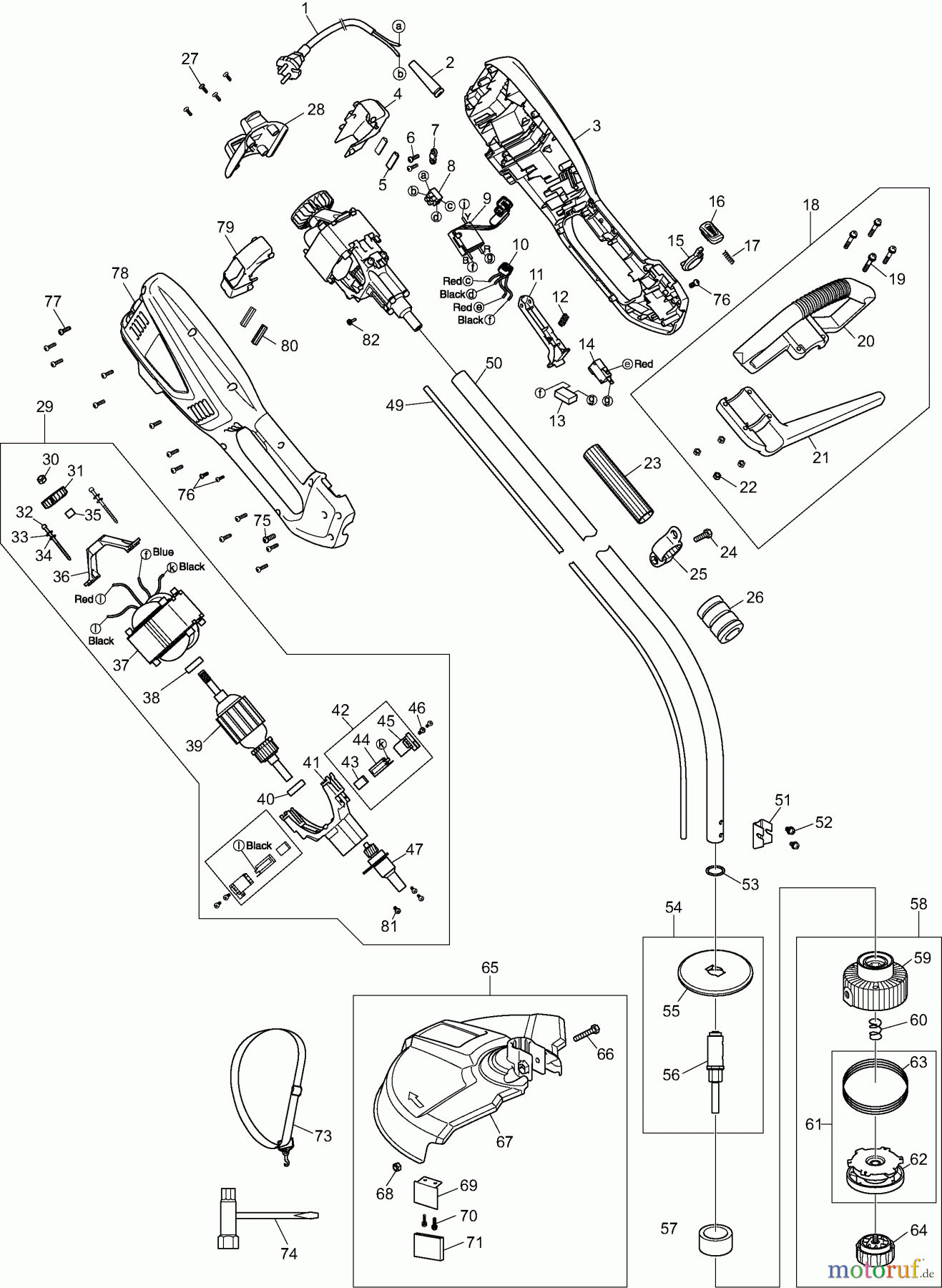  Dolmar Motorsensen & Trimmer Elektro ET71C 1  ET-71 C, UR3500