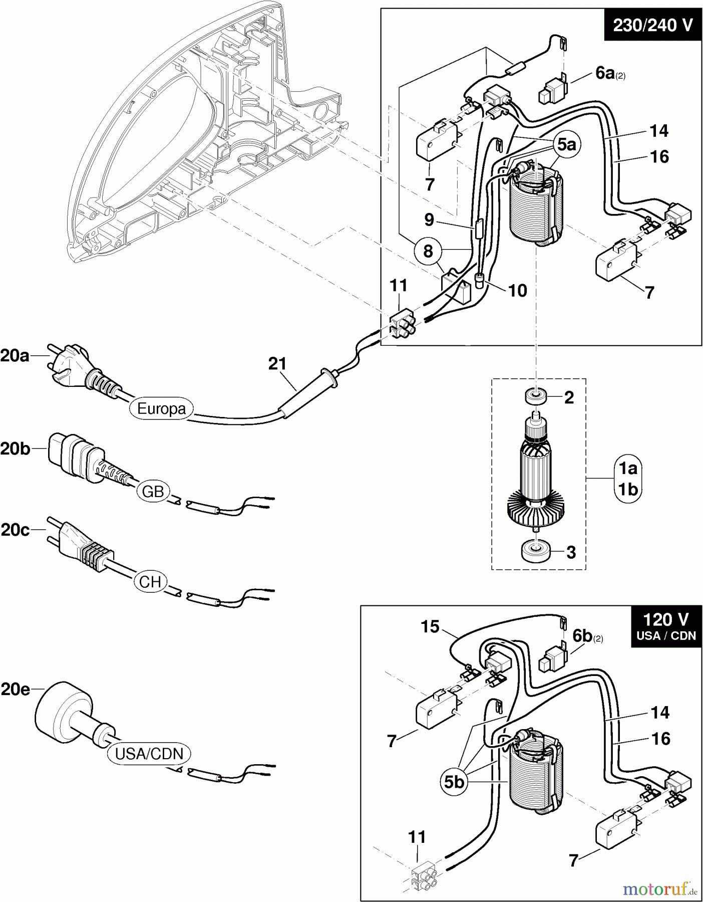  Dolmar Heckenscheren Elektro HT-63 2  Motor, Kabel, Schalter