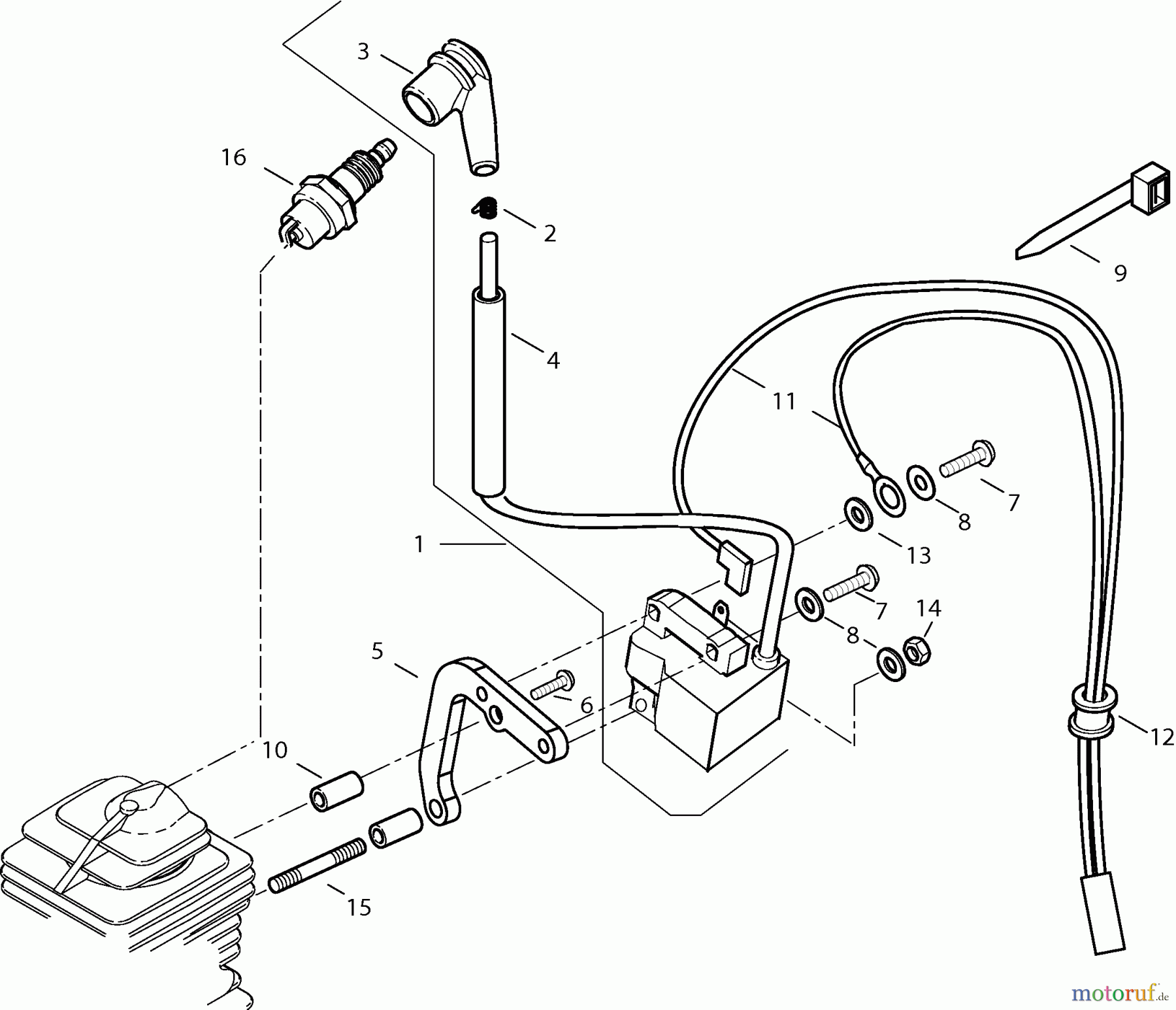  Dolmar Heckenscheren Benzin HT-2975 3  Zündung