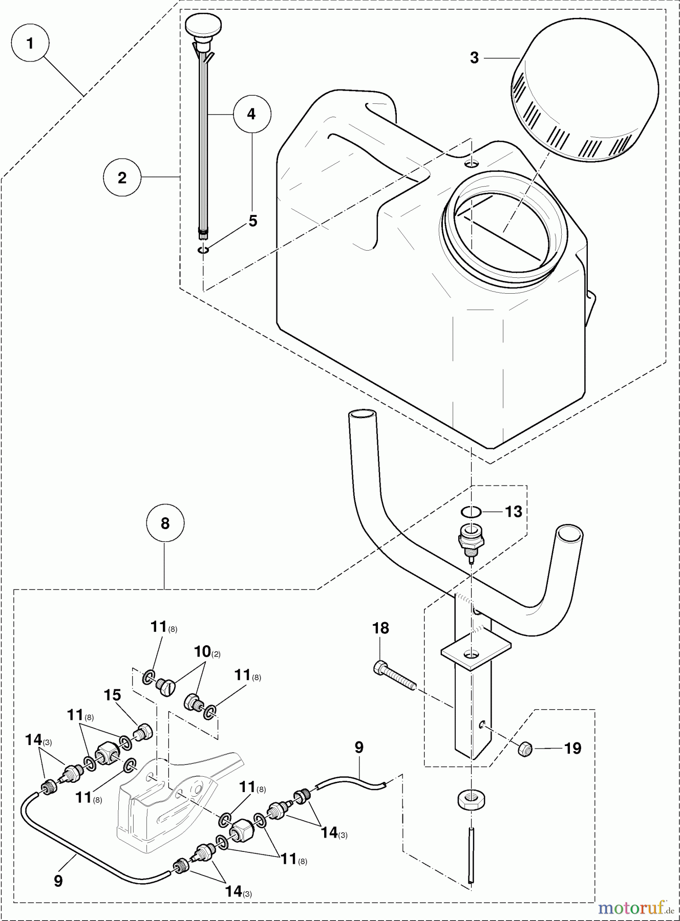  Dolmar Trennschleifer Benzin 309 11  Fallwassertank (Zubehör - nicht im Lieferumfang)