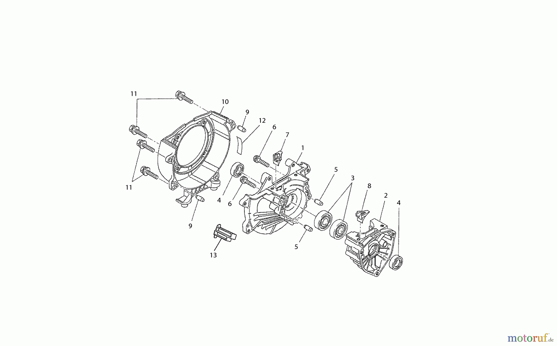  Dolmar Motorsensen & Trimmer Benzin 2-Takt MS-230 C (USA) 1  Kurbelgehäuse