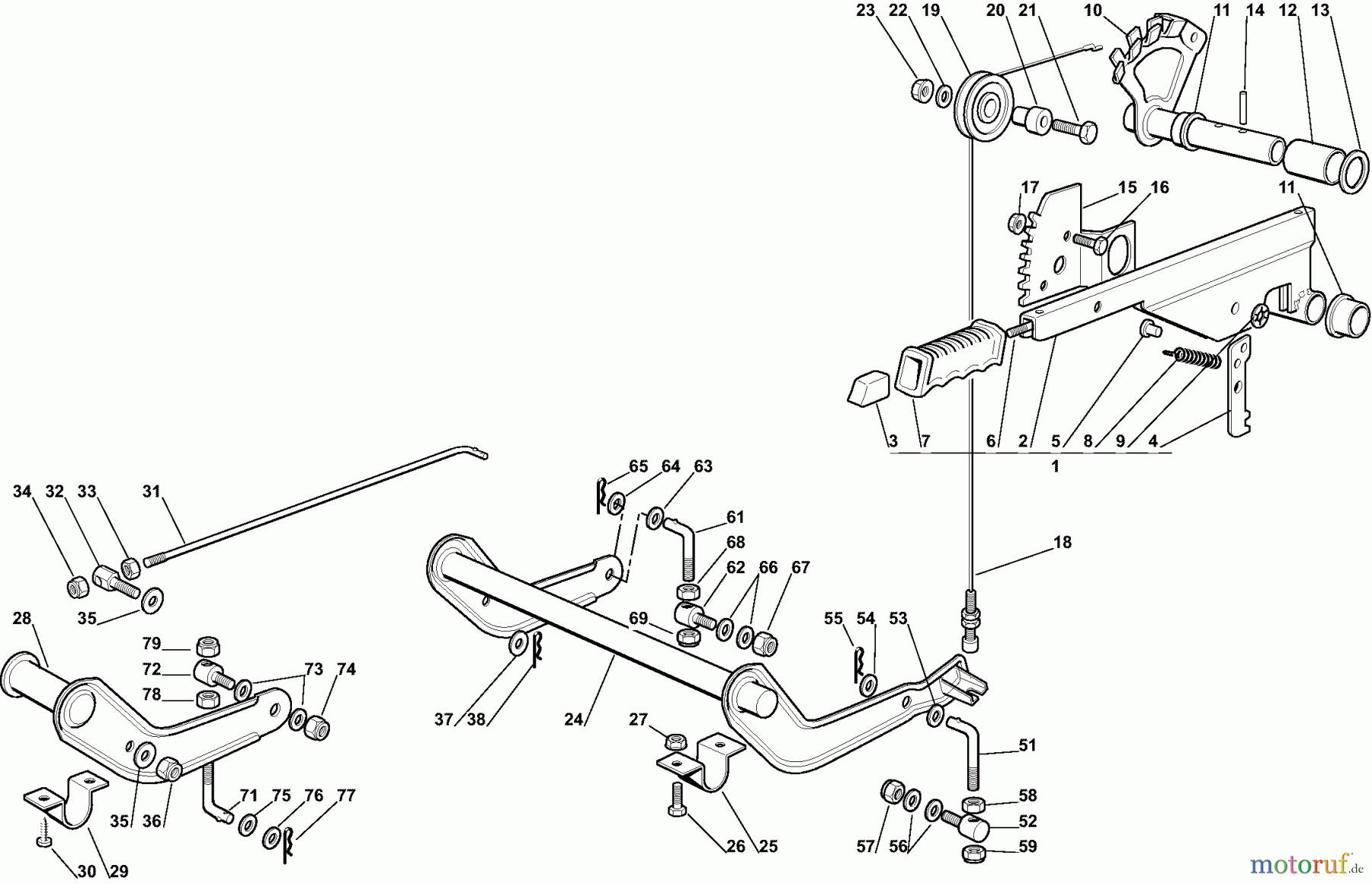  Dolmar Rasentraktoren TM-98.14 H2D TM-98.14 H2D (2007) 7  SCHNEIDWERKZEUG AUFHEBESATZ