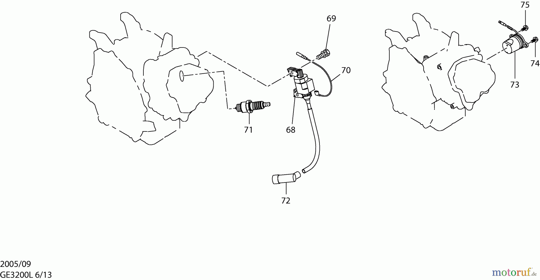  Dolmar Stromerzeuger GE-3200 L 6  Zündung, Ölsensor