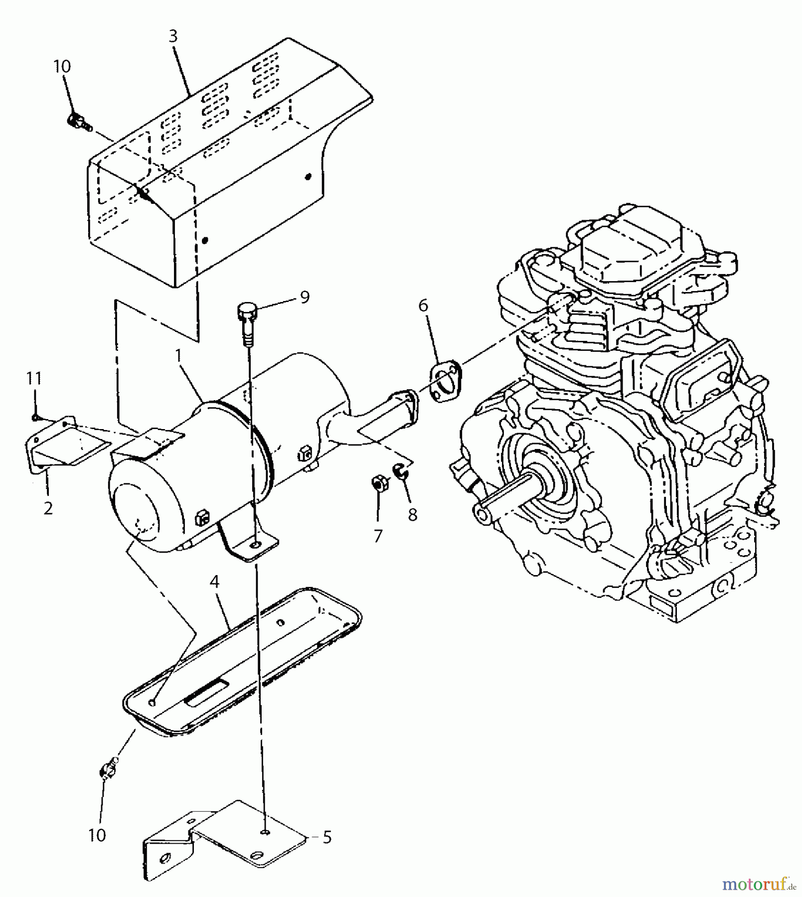  Dolmar Stromerzeuger GE-5800 (USA) 5  Schalldämpfer