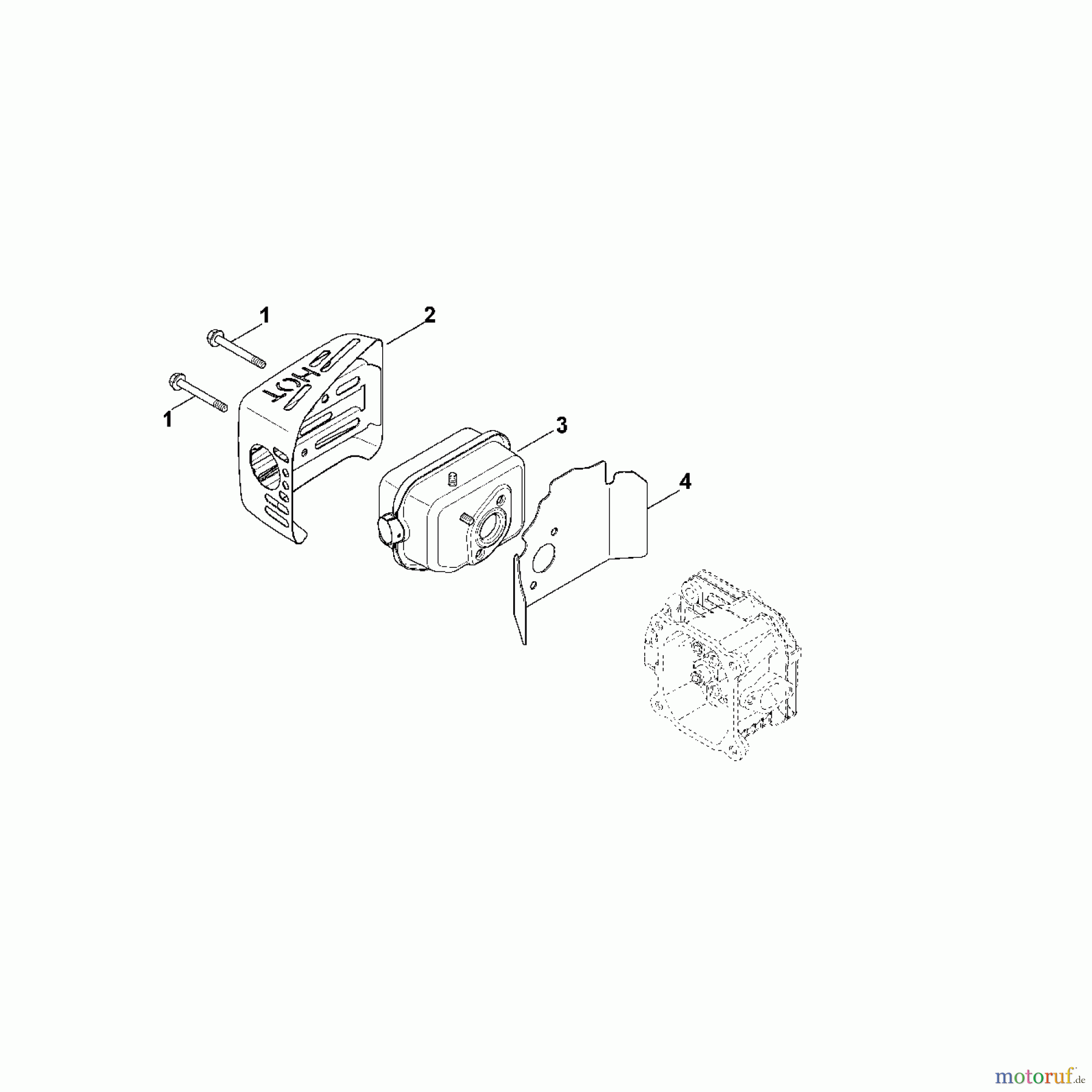  Viking Motoren KOHLER XT - 675  (XT 675 - 2019) F - Auspuff