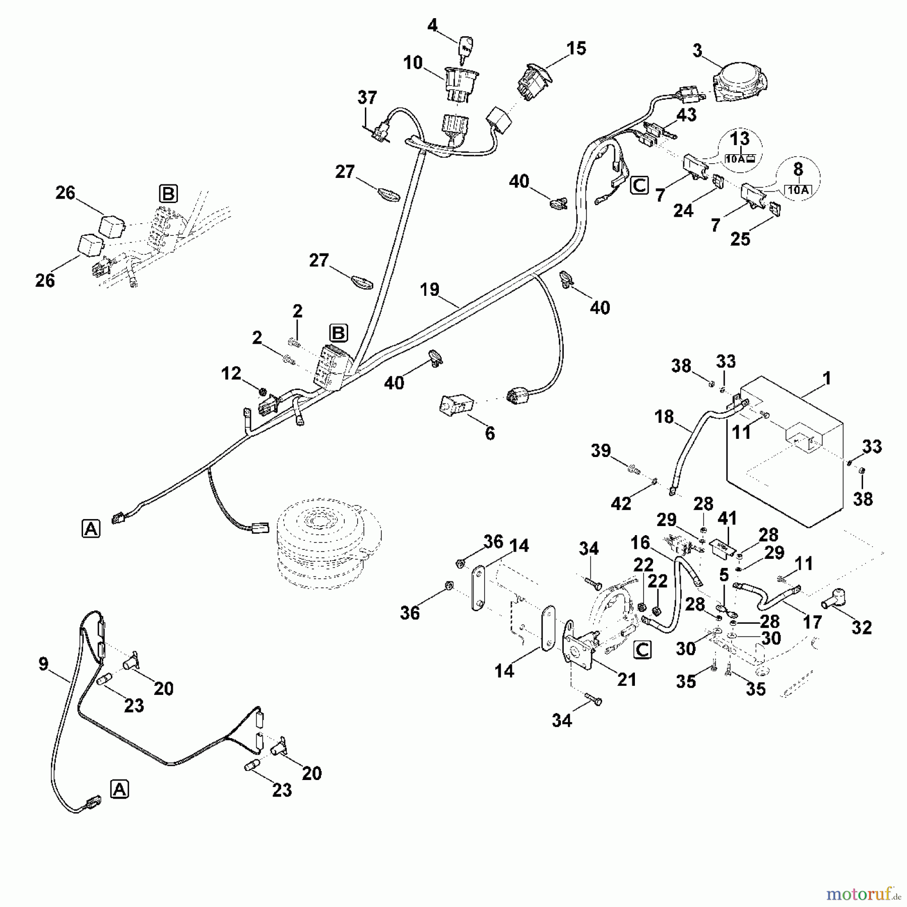  Viking Rasentraktoren Rasentraktoren MT 4097.0 SX M - Elektrische Bauteile