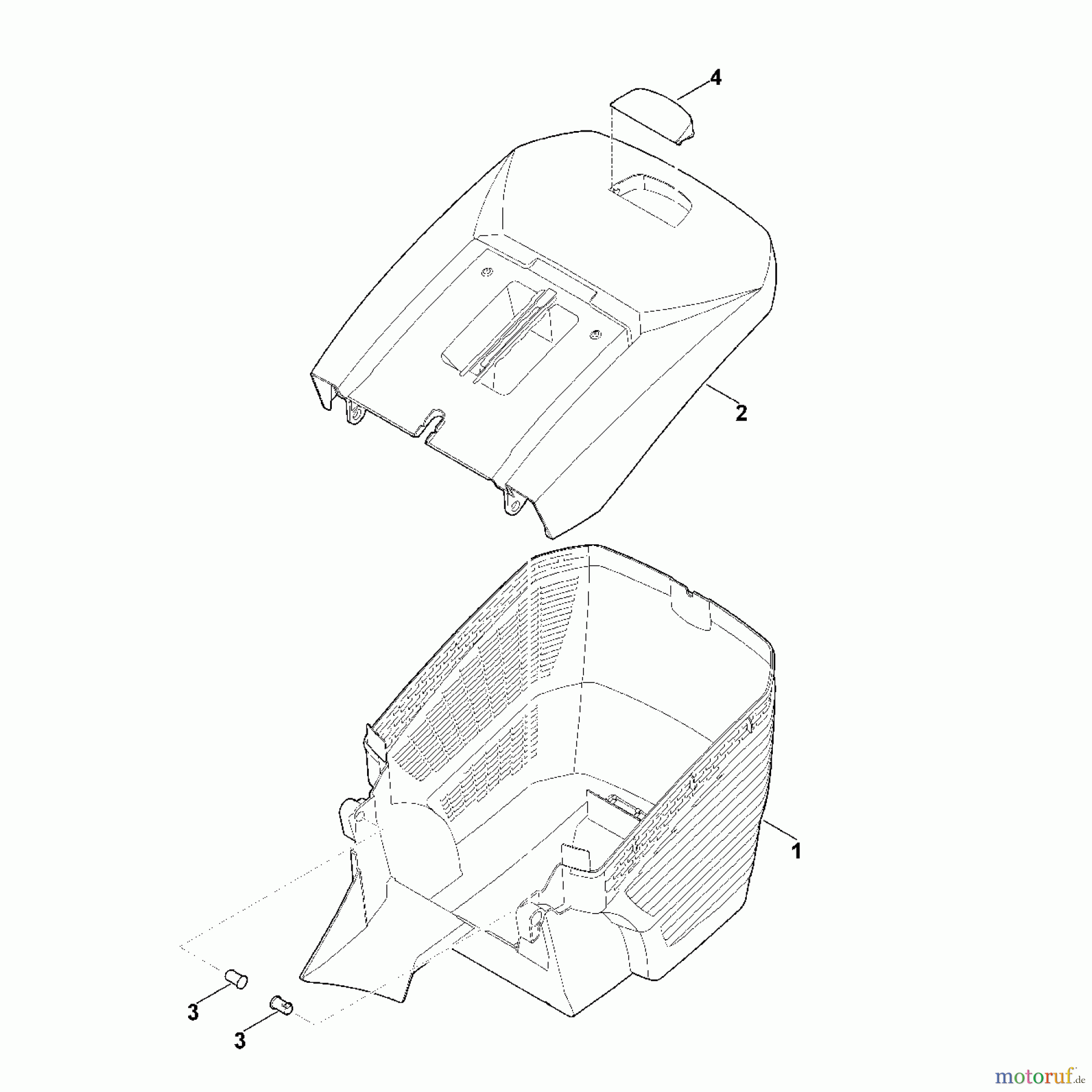  Viking Rasenmäher Elektrorasenmäher ME 443.1 C E - Grasfangkorb