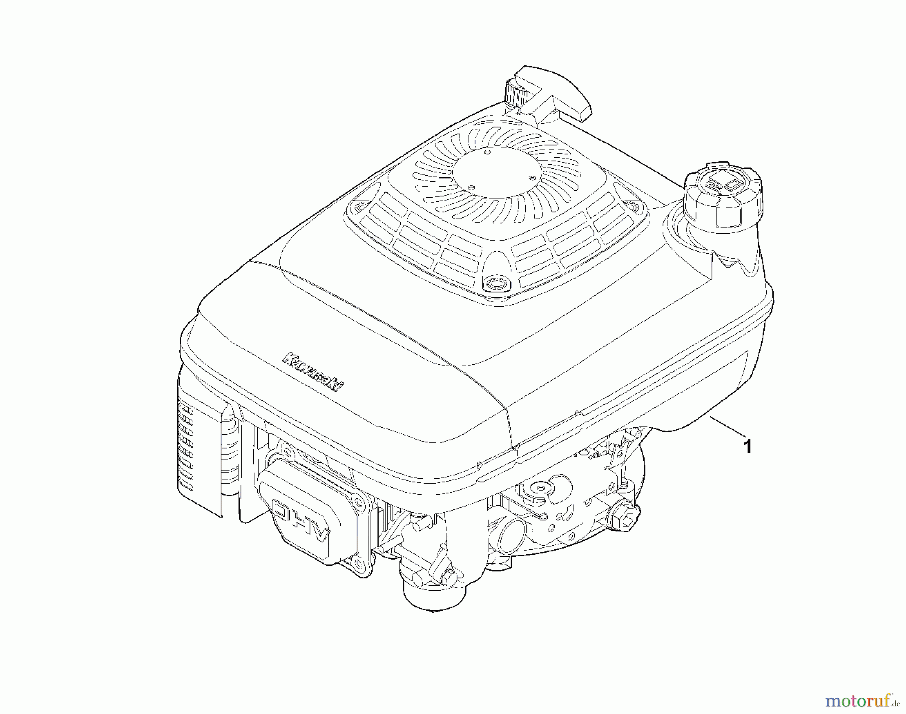  Viking Motoren KAWASAKI FJ 180 V S51 Geräte ohne BBC A - Motor komplett