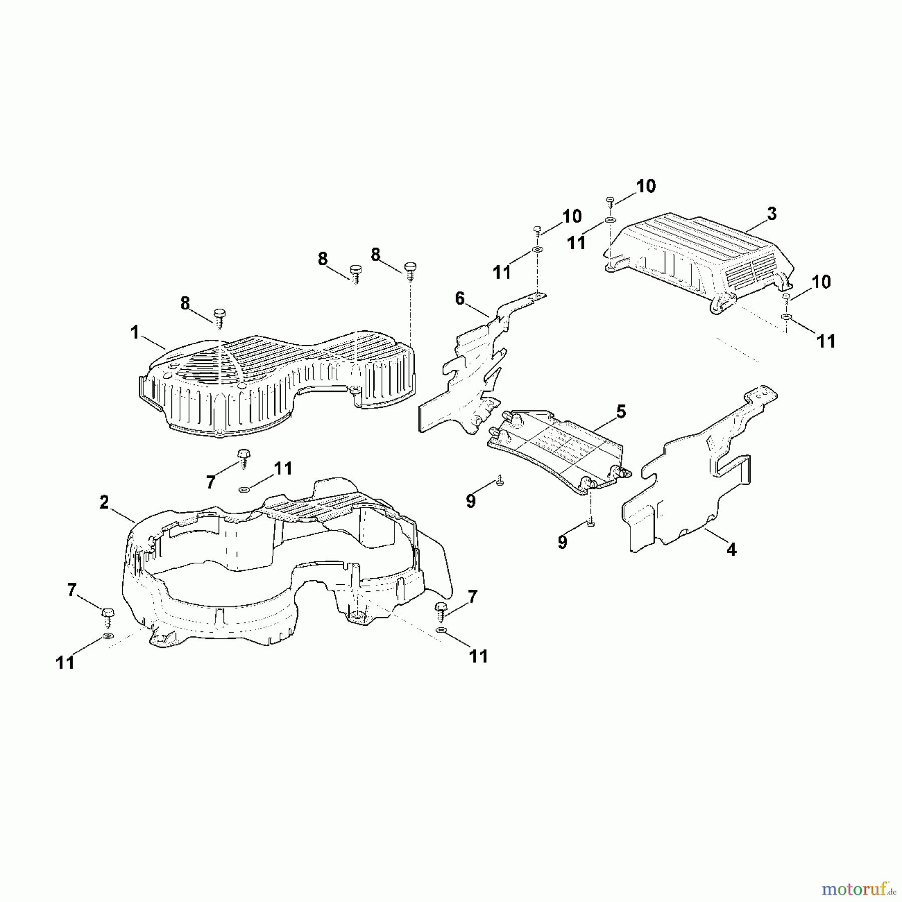  Viking Aufsitzmäher Aufsitzmäher MR 345 J - Schutzabdeckung Mähwerk