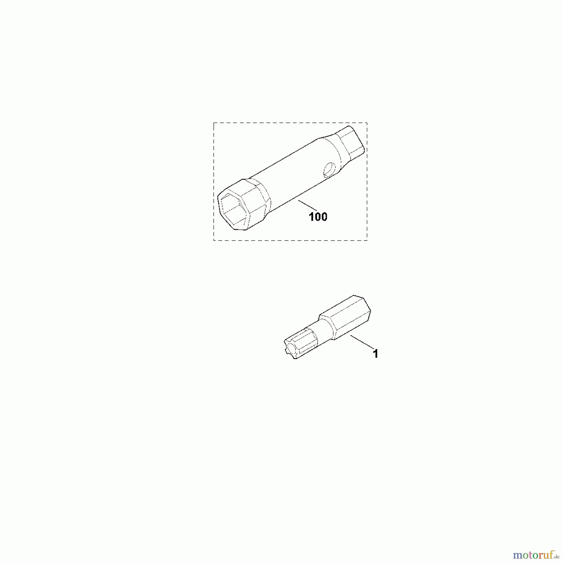  Viking Häcksler Zubehör Set 300 S  Schnitzelaufsatz C - Sonderwerkzeug