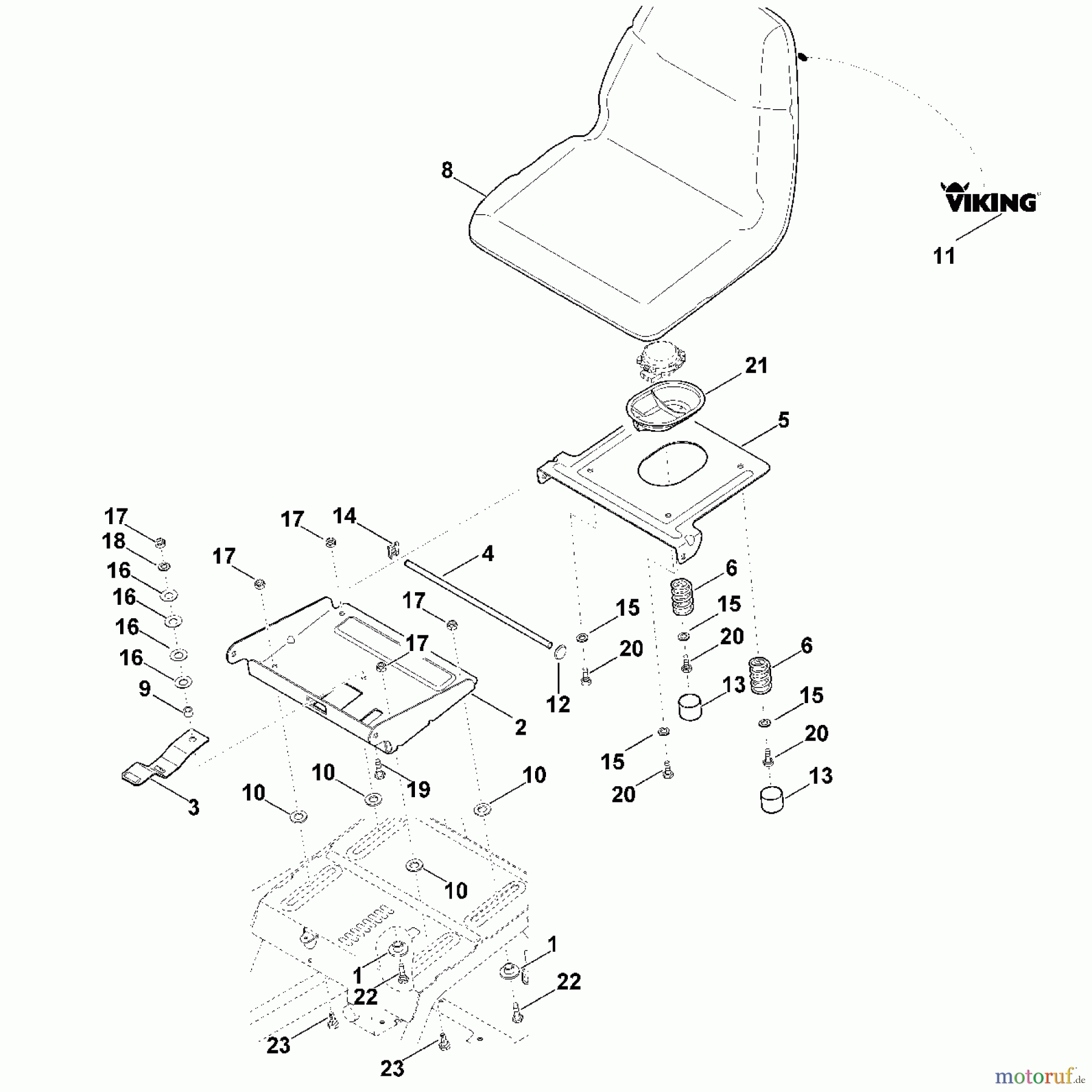  Viking Rasentraktoren Rasentraktoren MT 5097.0 Z G - Sitz