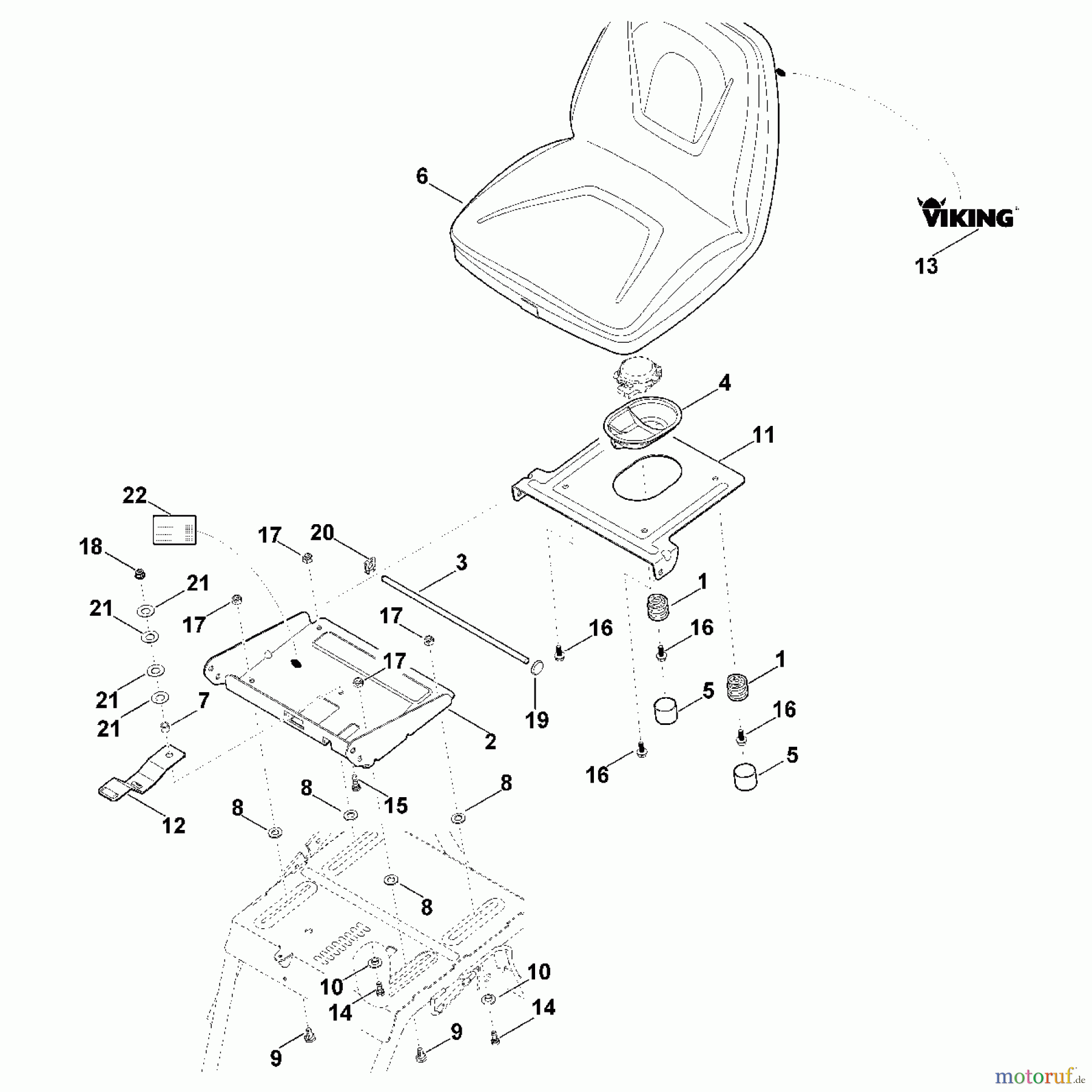  Viking Rasentraktoren Rasentraktoren MR 4082.0 D - Sitz