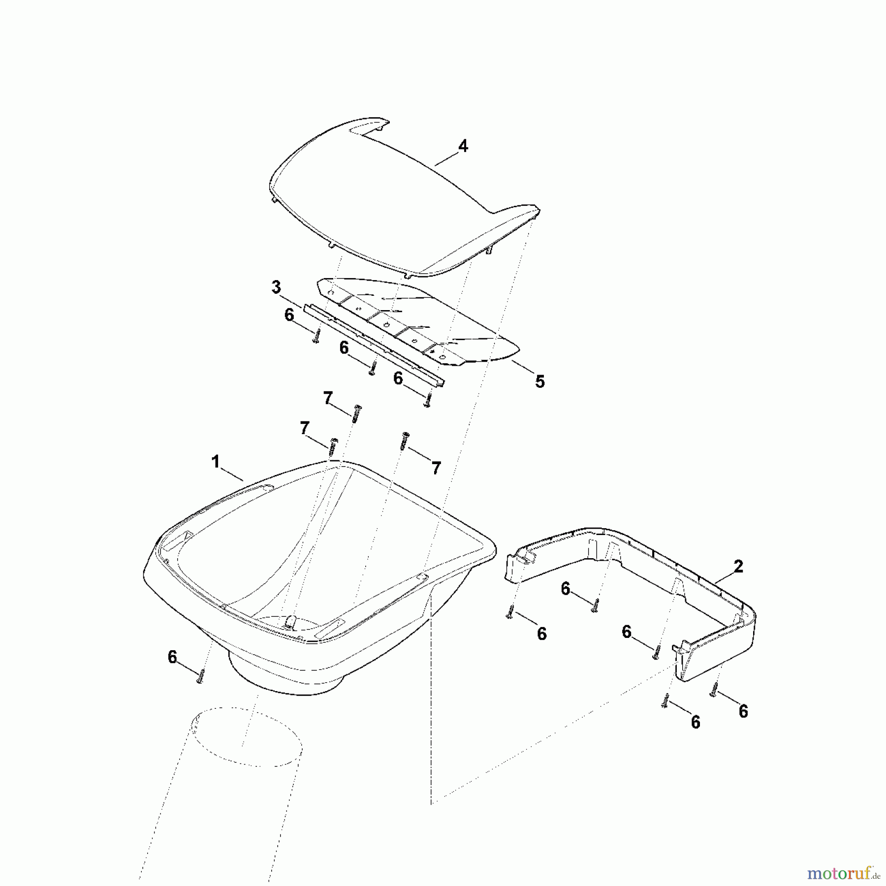  Viking Häcksler Elektro GE 375.1 A - Trichter Oberteil