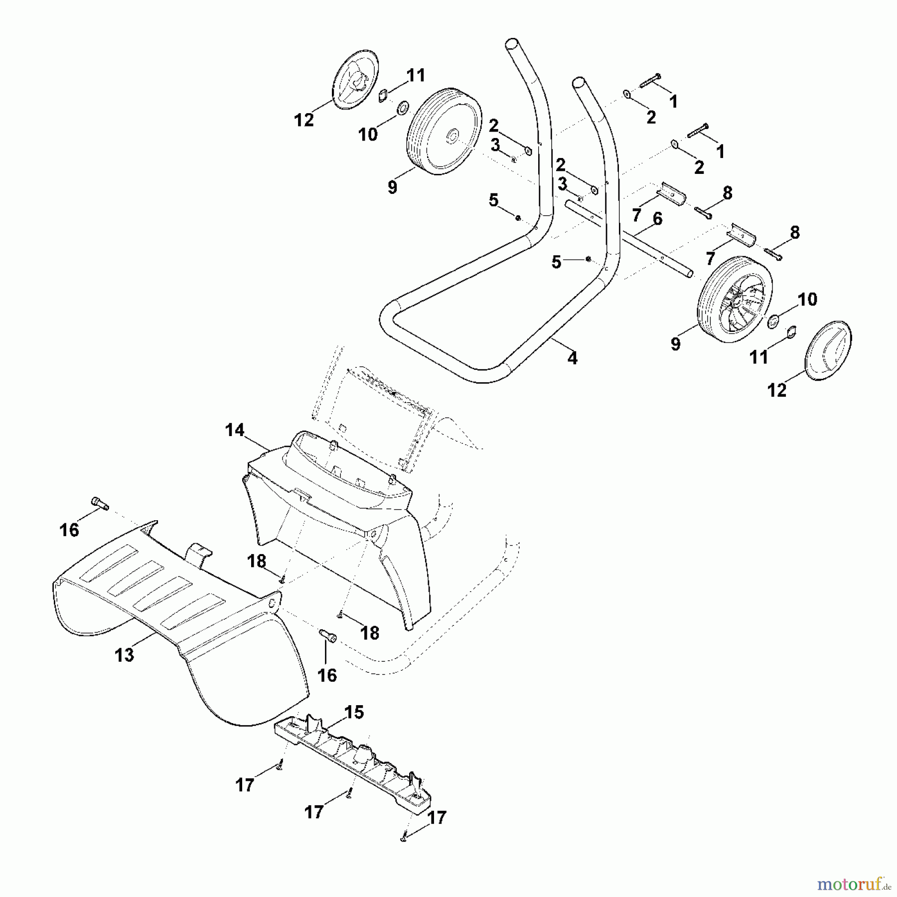  Viking Häcksler Elektro GE 250.1 S C - Radfuß