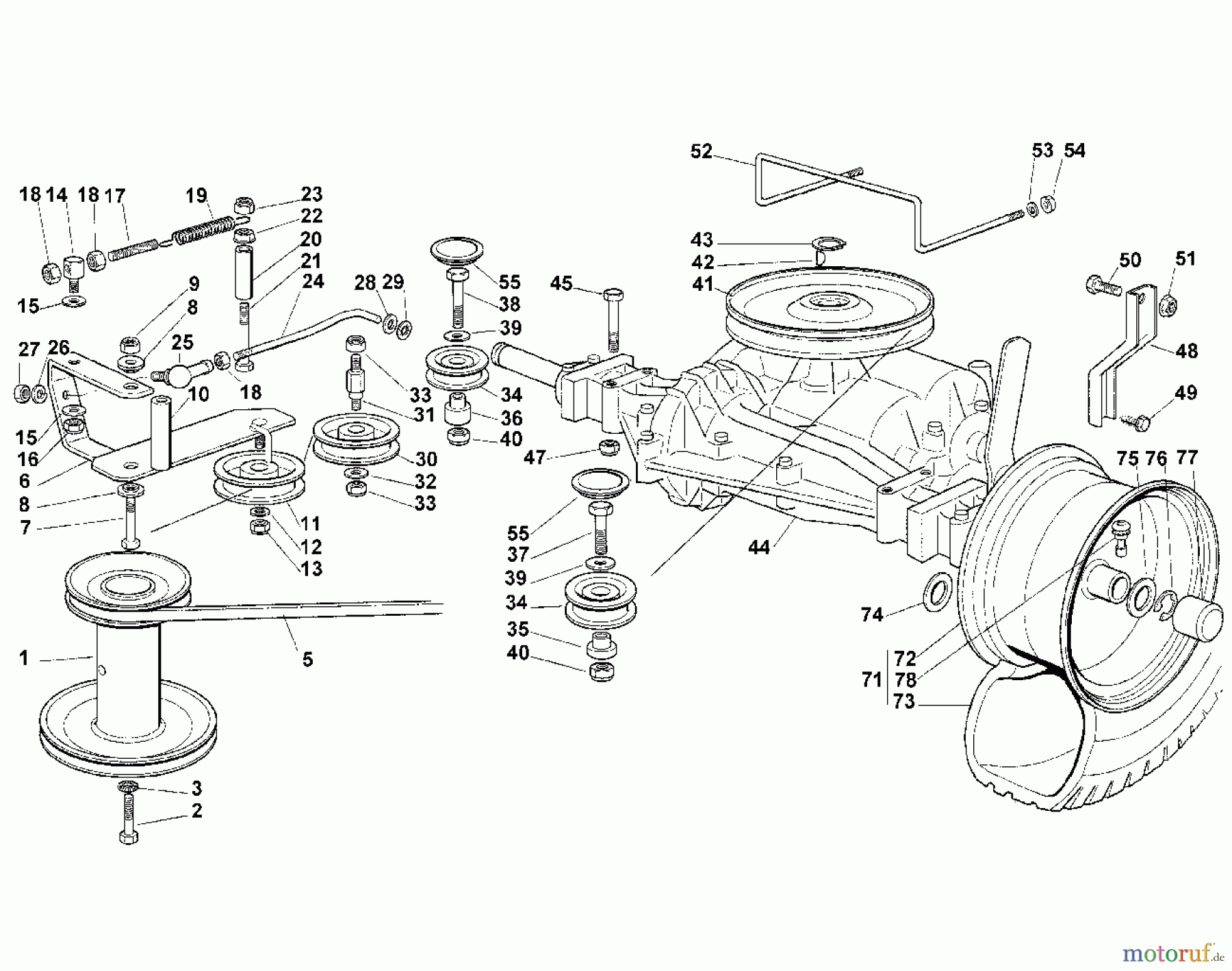  Viking Aufsitzmäher Aufsitzmäher MT 545 F - Getriebe