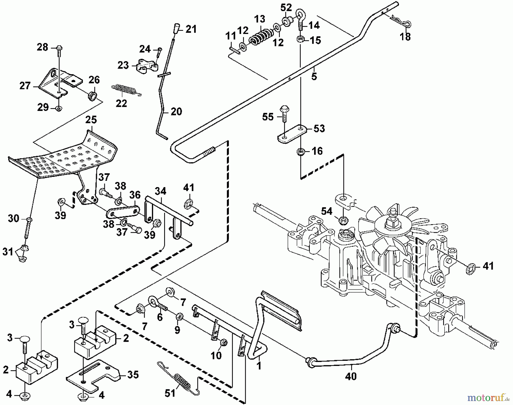  Viking Aufsitzmäher Aufsitzmäher MF 480 G - Bremse, Kupplung